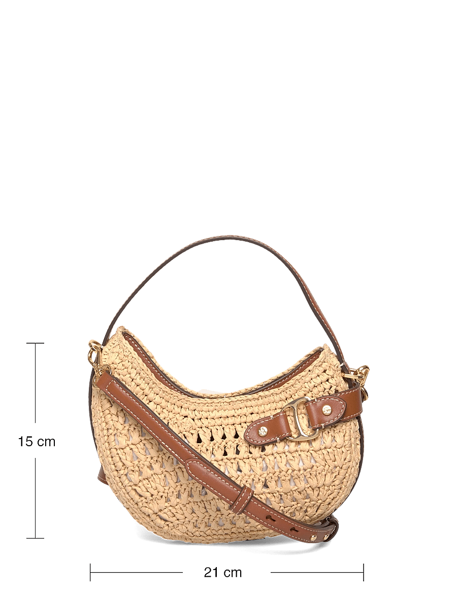 Lauren Ralph Lauren - Woven Straw Small Tasha Crossbody Bag - everyday style - natural/lauren ta - 3