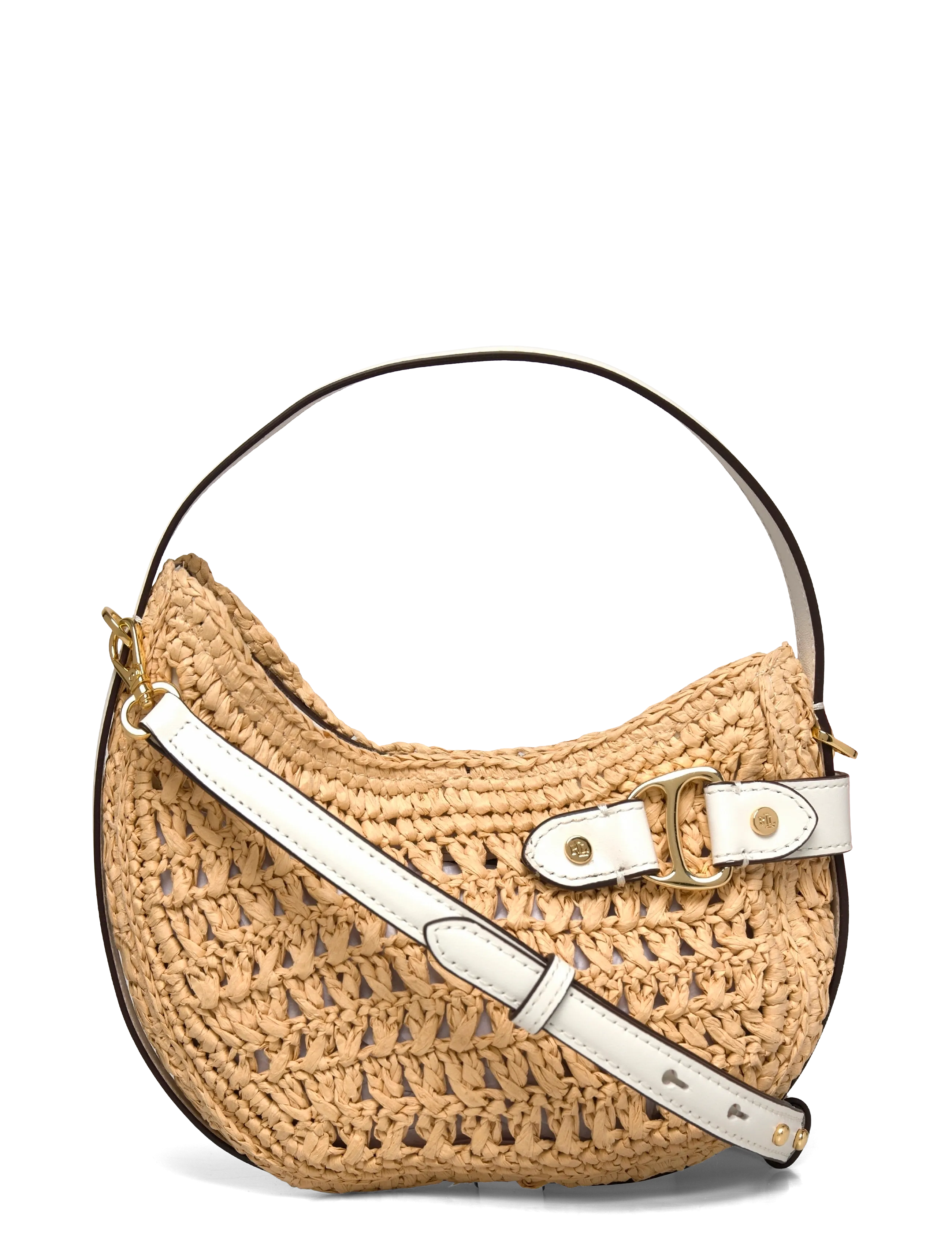 Lauren Ralph Lauren Woven Straw Small Tasha Crossbody Bag, Kvinder, Vævet Strå Crossbody Taske, Beige, Str: ONE SIZE