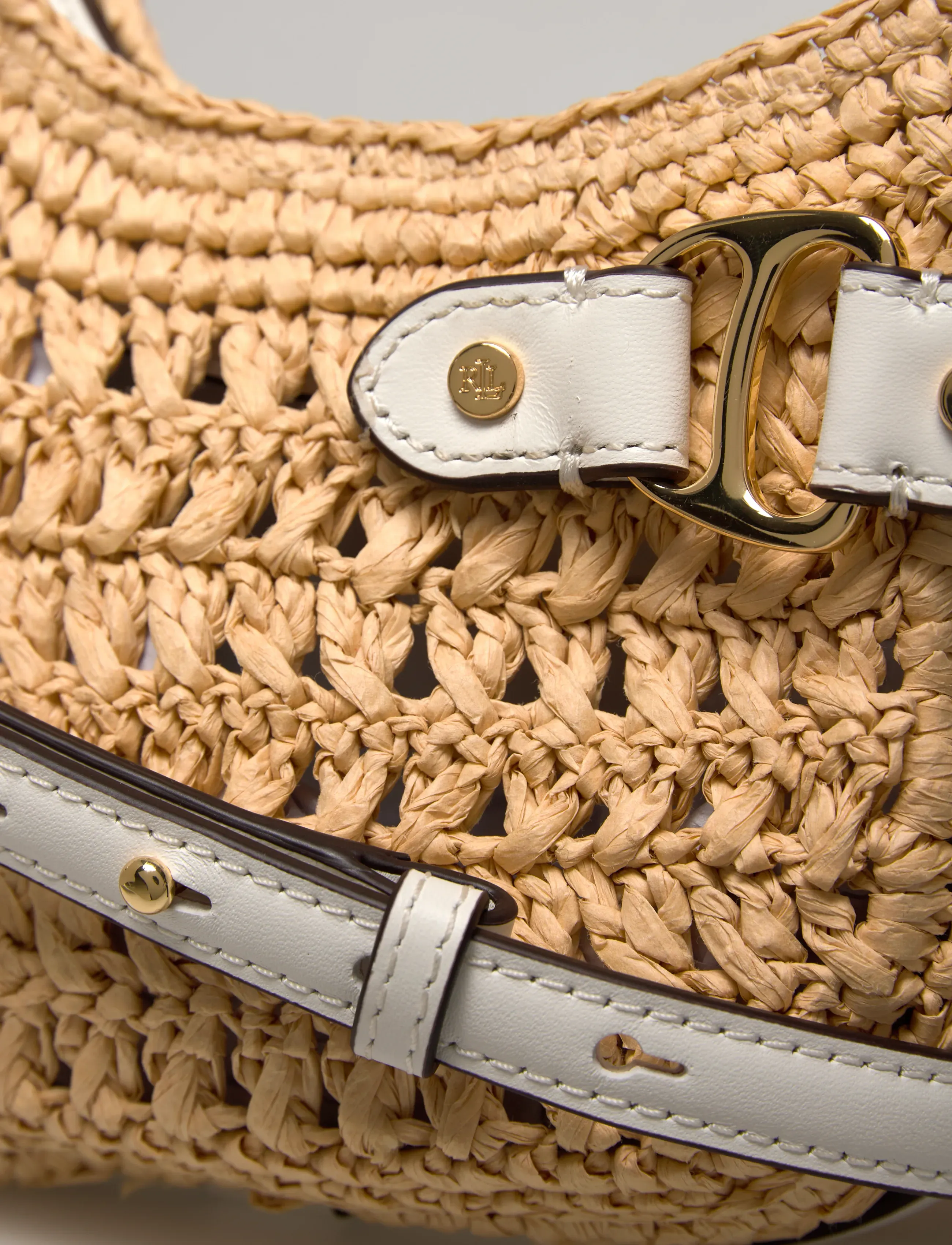 Lauren Ralph Lauren - Woven Straw Small Tasha Crossbody Bag - igapäevane stiil - natural/white - 4