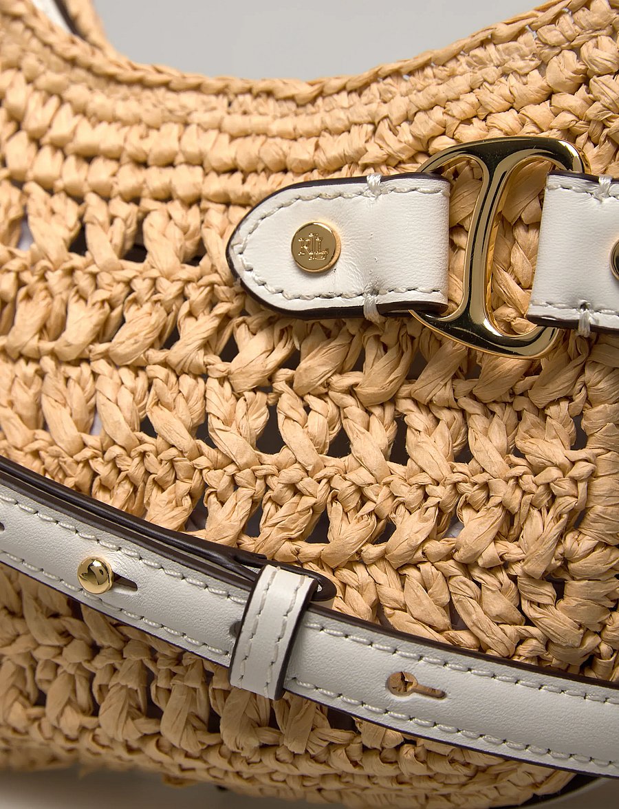 Lauren Ralph Lauren - Woven Straw Small Tasha Crossbody Bag - alltags-style - natural/white - 4