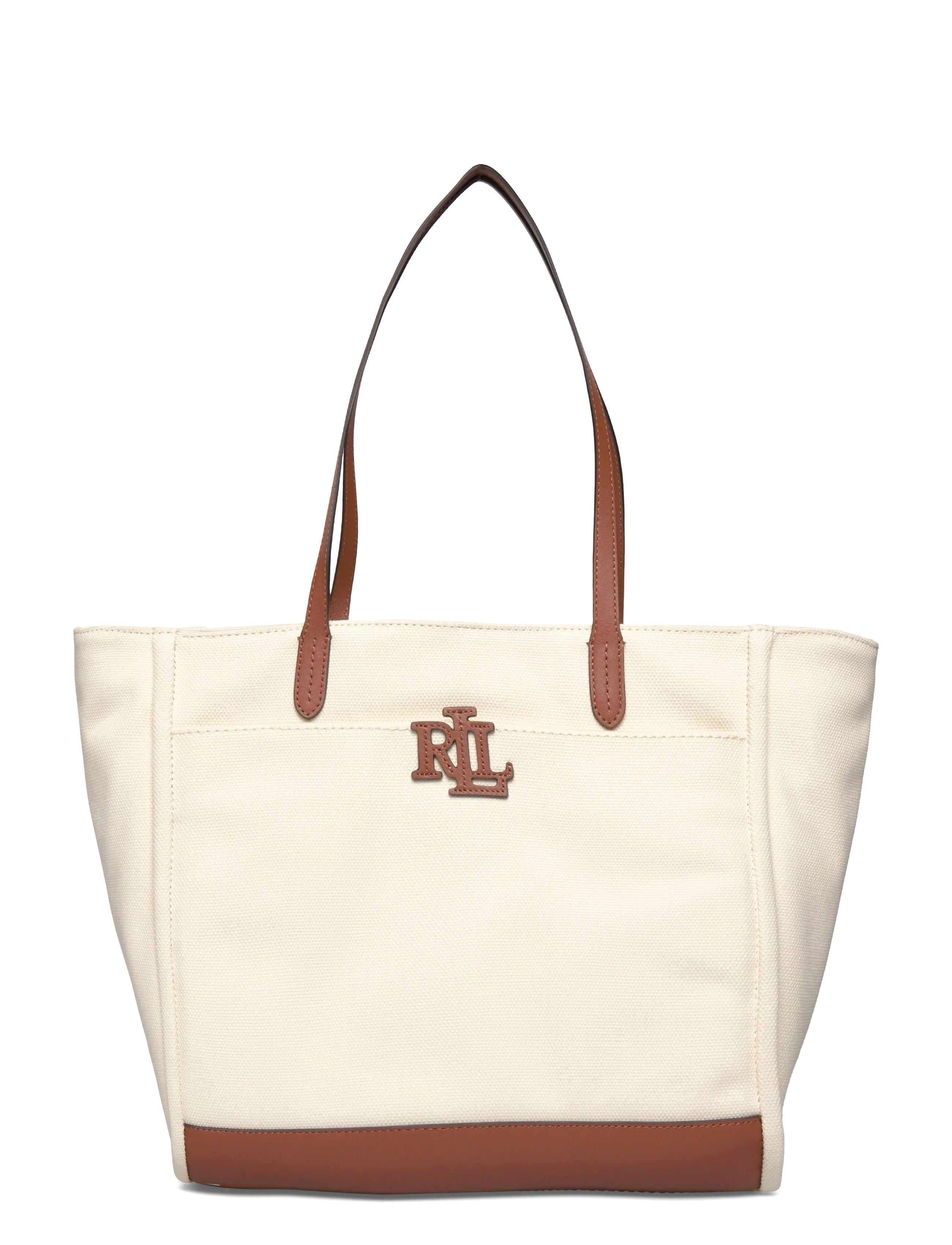 Lauren Ralph Lauren Canvas Large Cameryn Tote Bag, One Size, Cream, Tasker > Totes, Dame