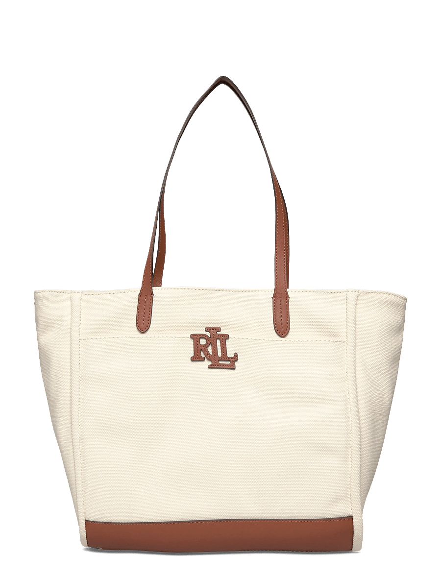 Lauren Ralph Lauren - Canvas Large Cameryn Tote Bag - tote bags - natural/lauren ta - 0