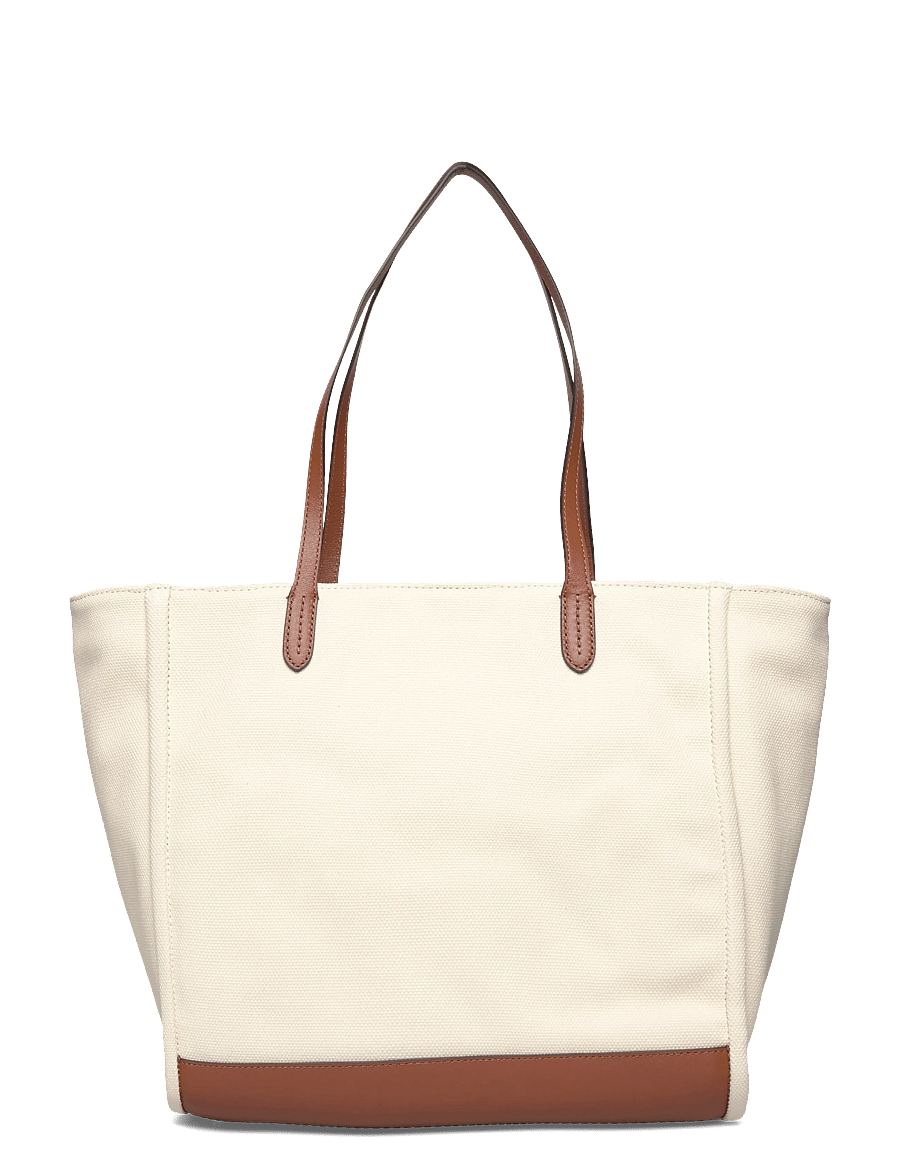 Lauren Ralph Lauren - Canvas Large Cameryn Tote Bag - tote bags - natural/lauren ta - 1