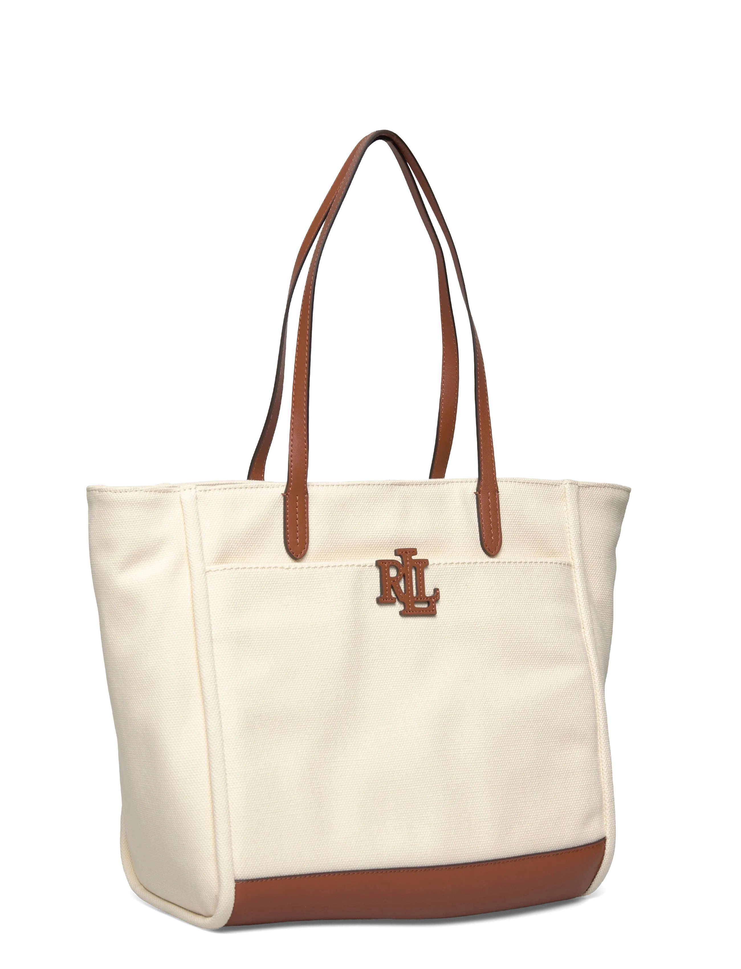 Lauren Ralph Lauren - Canvas Large Cameryn Tote Bag - tote bags - natural/lauren ta - 2
