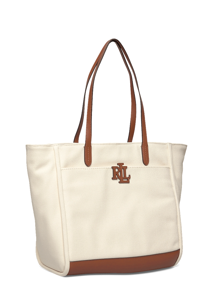 Lauren Ralph Lauren - Canvas Large Cameryn Tote Bag - tote bags - natural/lauren ta - 2