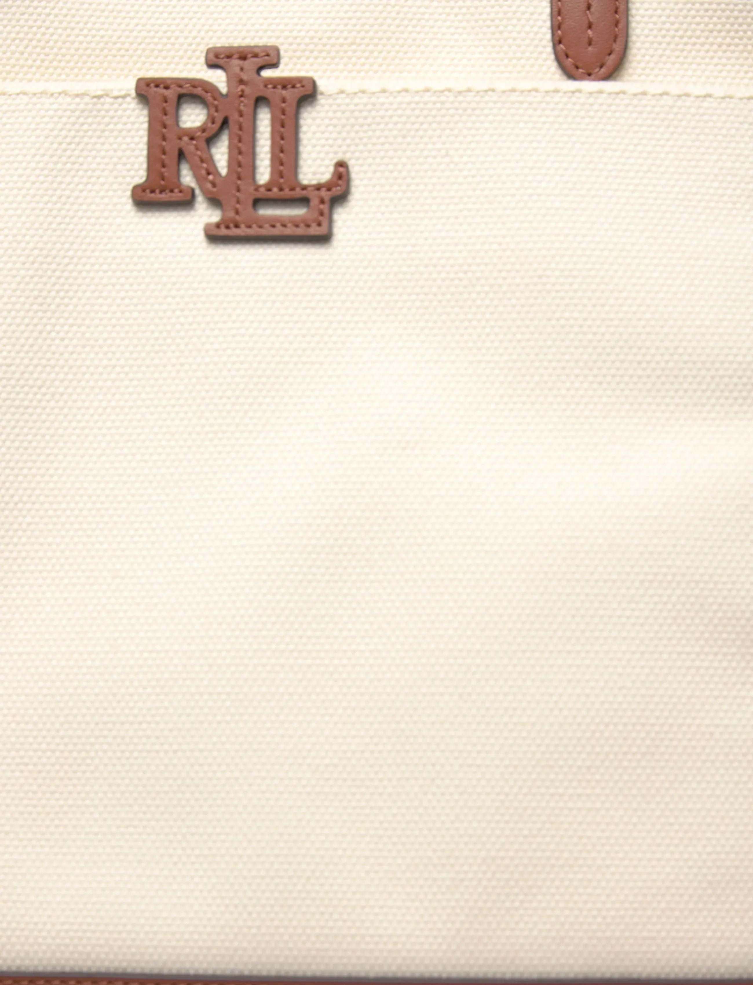 Lauren Ralph Lauren - Canvas Large Cameryn Tote Bag - tote bags - natural/lauren ta - 4