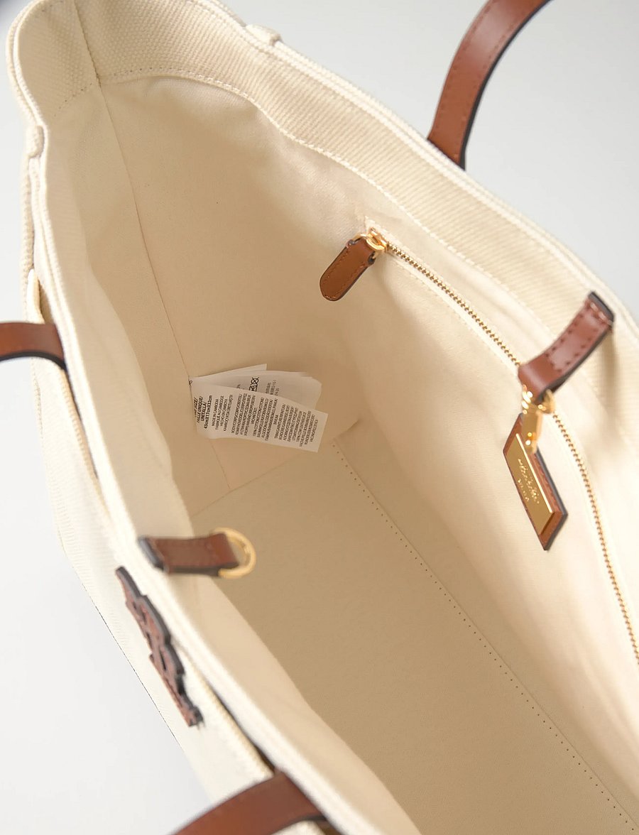 Lauren Ralph Lauren - Canvas Large Cameryn Tote Bag - tote bags - natural/lauren ta - 5