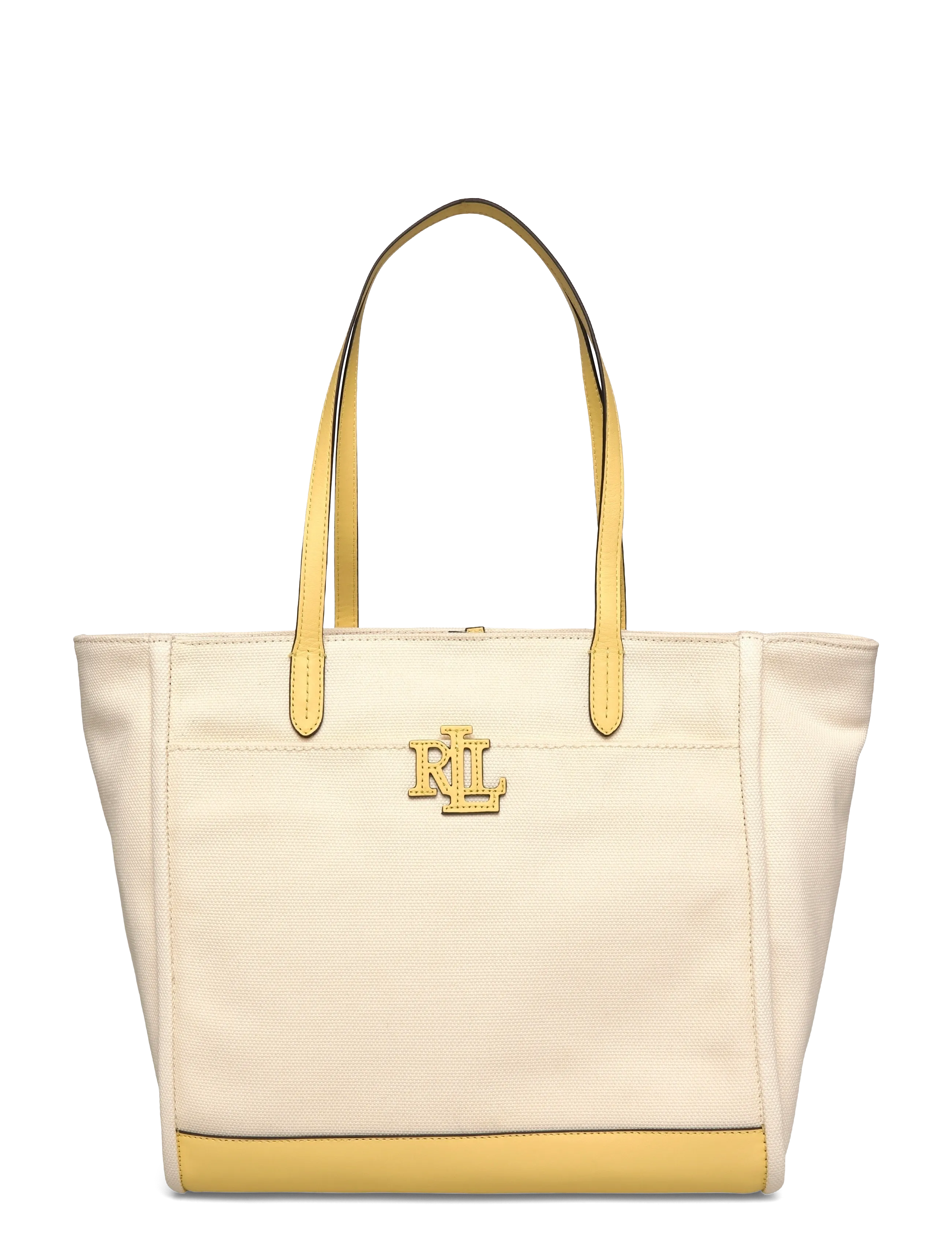 Lauren Ralph Lauren Canvas Large Cameryn Tote Bag, One Size, Cream, Tasker > Totes, Dame