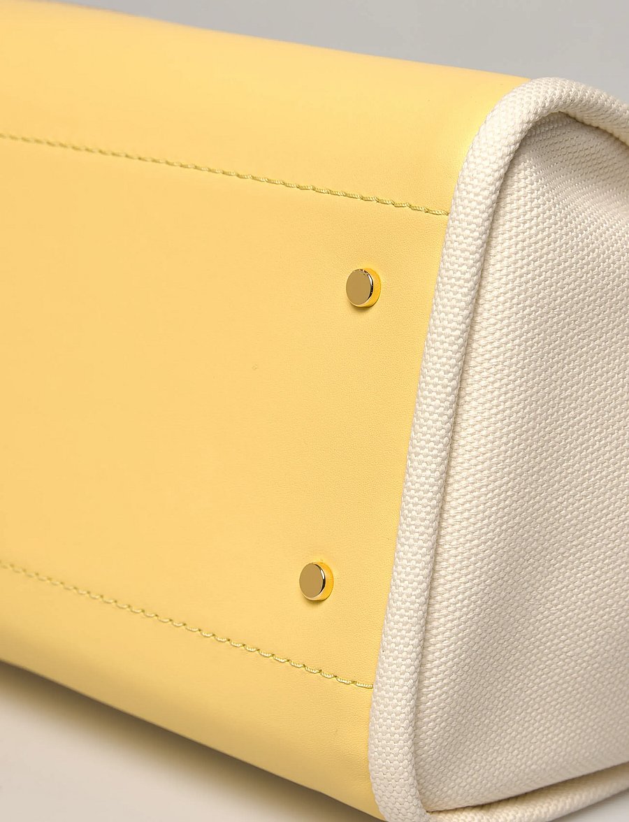 Lauren Ralph Lauren - Canvas Large Cameryn Tote Bag - tote bags - natural/lemon sor - 4