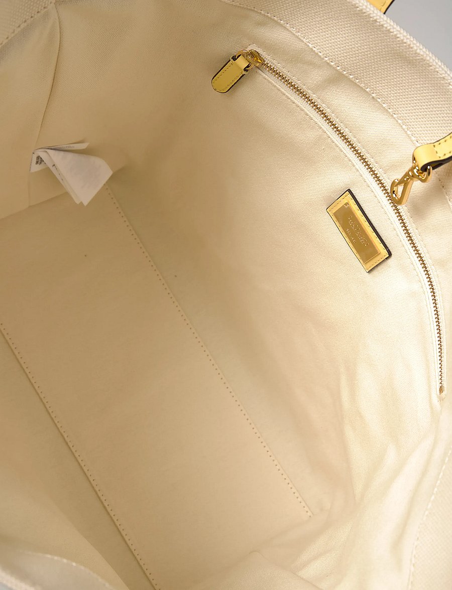 Lauren Ralph Lauren - Canvas Large Cameryn Tote Bag - tote bags - natural/lemon sor - 5