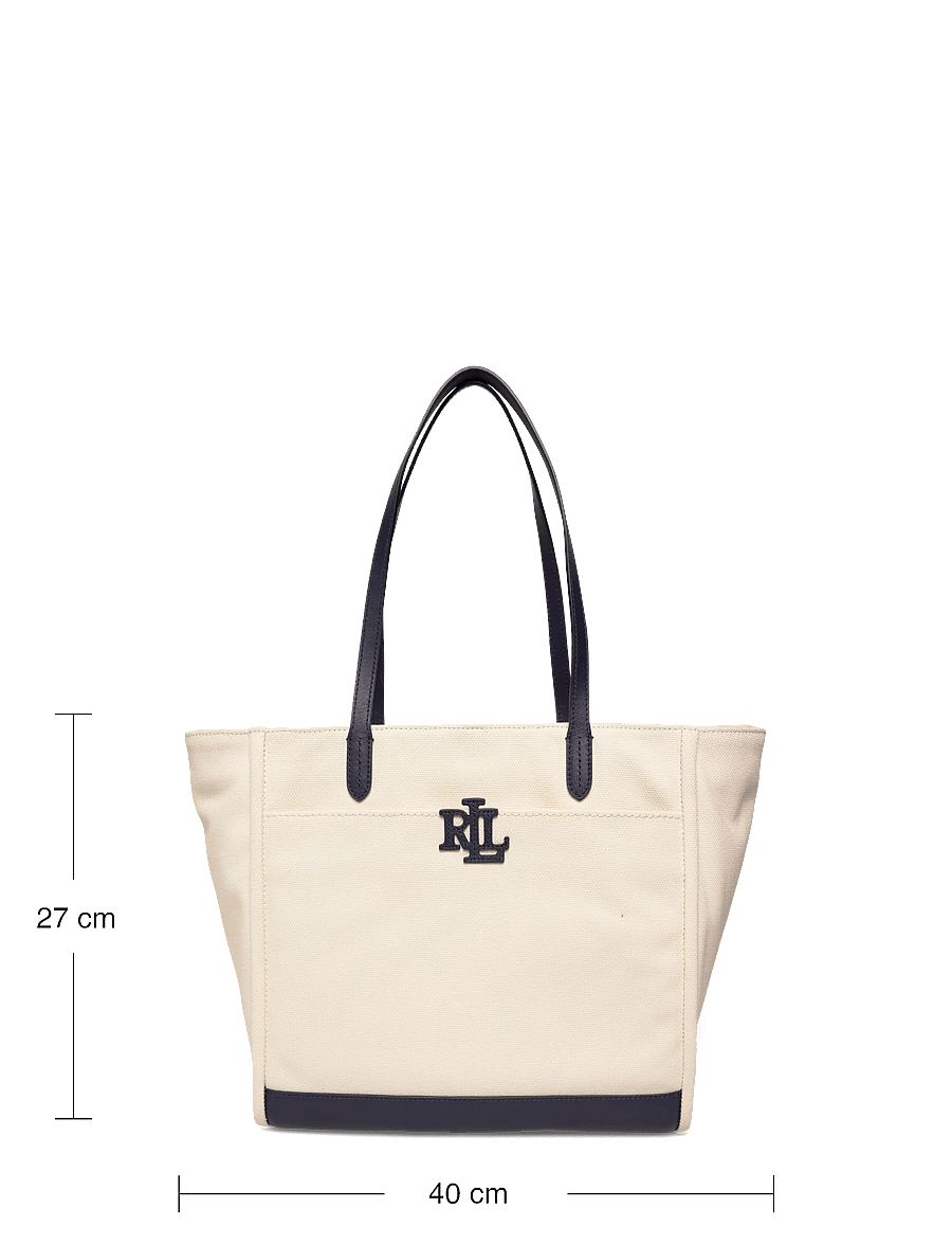 Lauren Ralph Lauren - Canvas Large Cameryn Tote Bag - tote bags - natural/refined n - 3