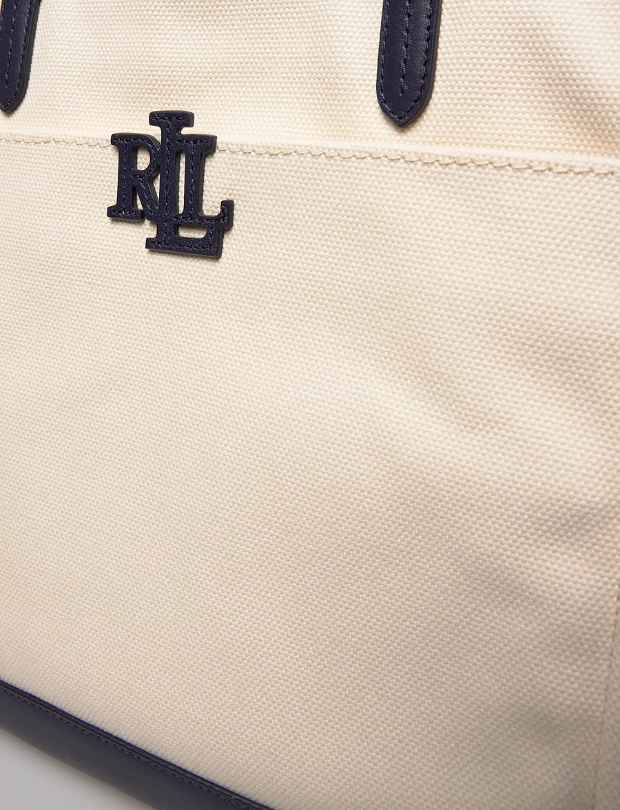 Lauren Ralph Lauren - Canvas Large Cameryn Tote Bag - tote bags - natural/refined n - 4
