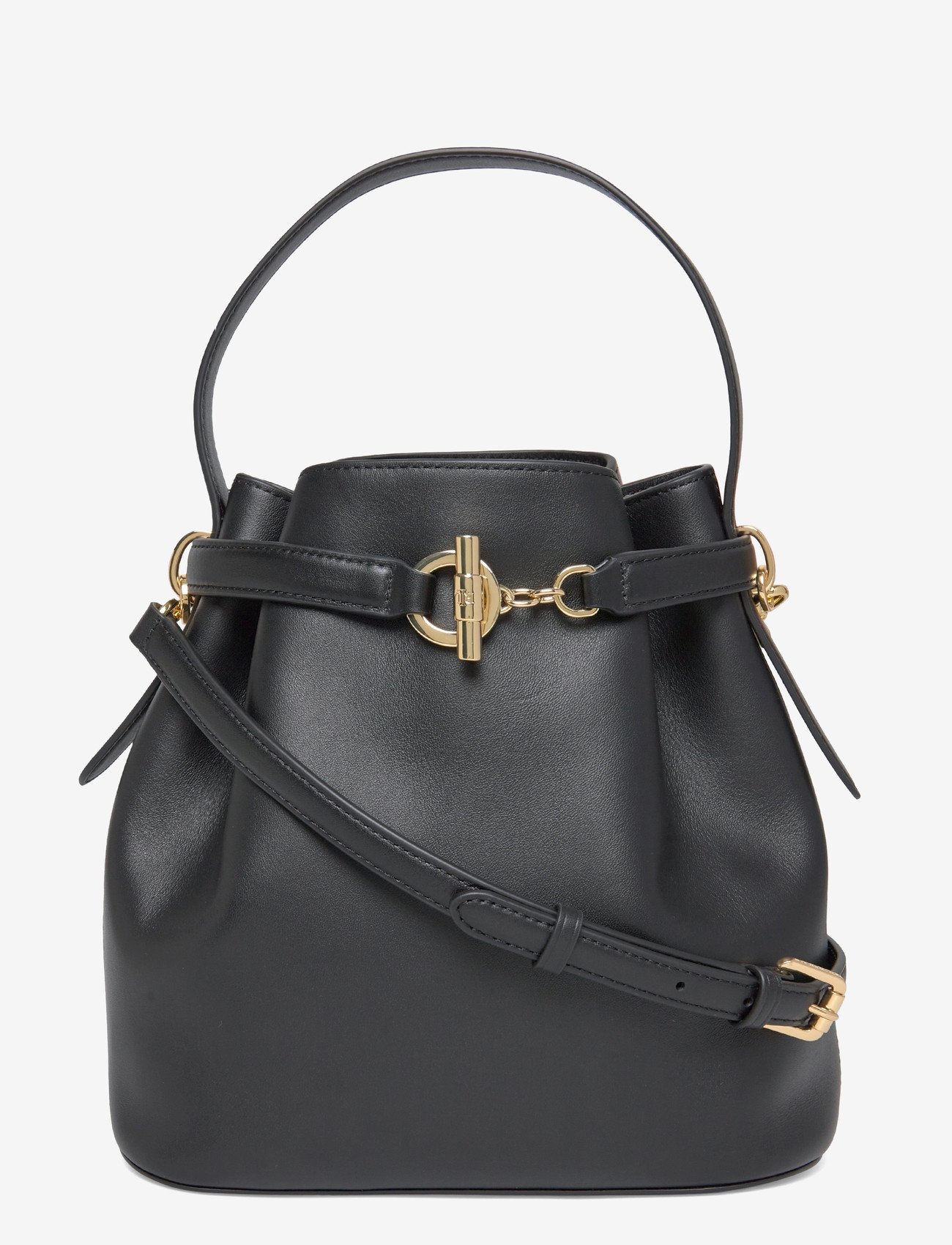 Lauren Ralph Lauren - Leather Medium Blaike Bucket Bag - special occasions - black - 0