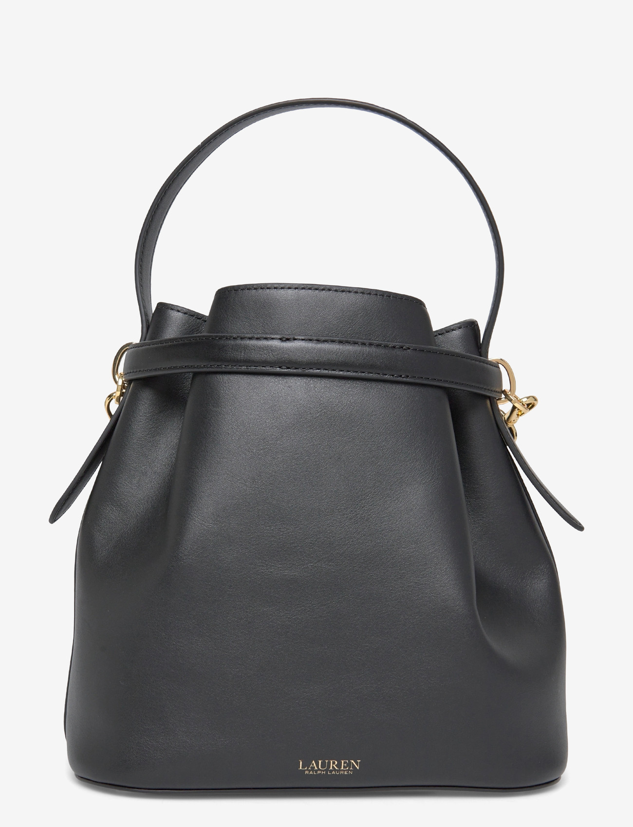 Lauren Ralph Lauren - Leather Medium Blaike Bucket Bag - special occasions - black - 1