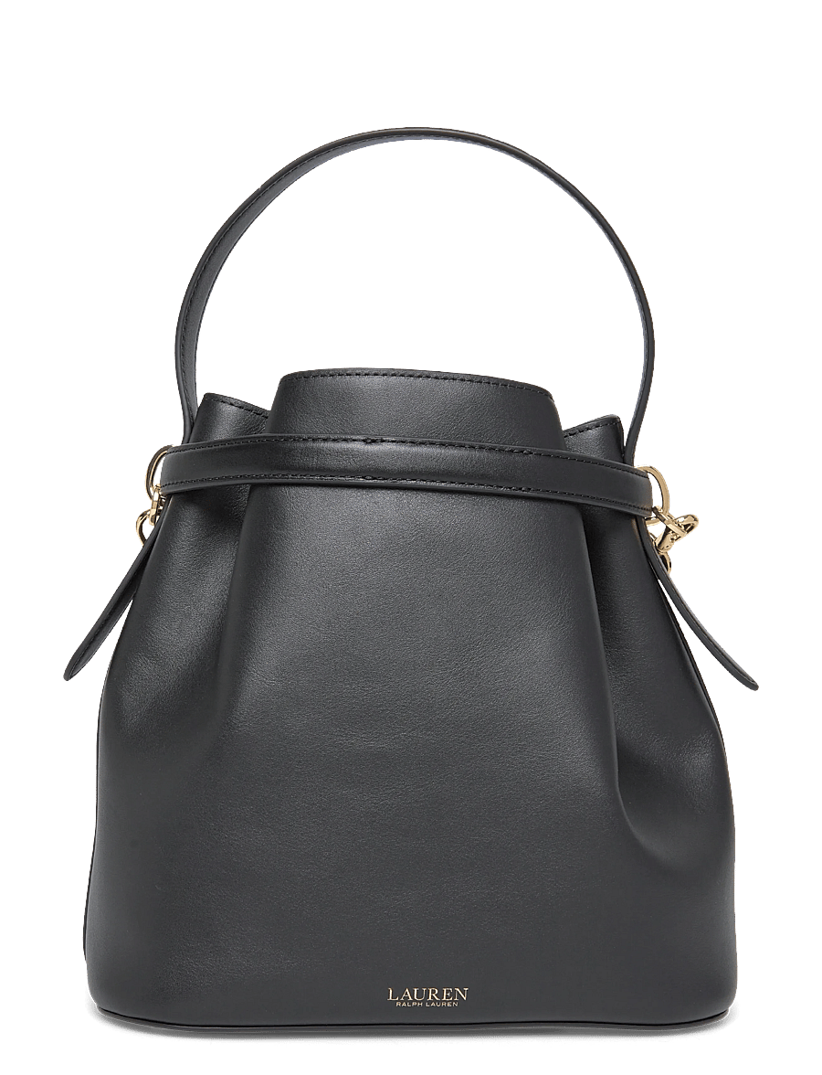 Lauren Ralph Lauren - Leather Medium Blaike Bucket Bag - everyday style - black - 1