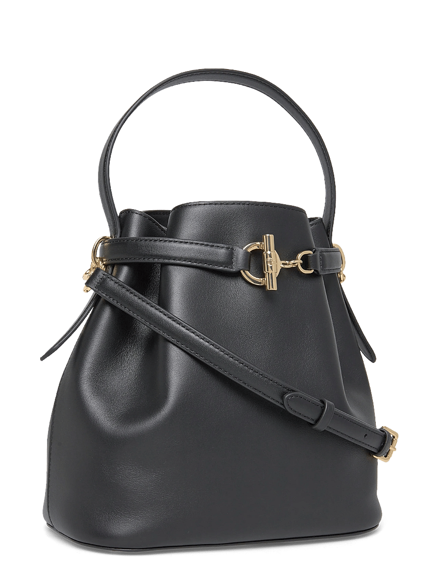 Lauren Ralph Lauren - Leather Medium Blaike Bucket Bag - everyday style - black - 2