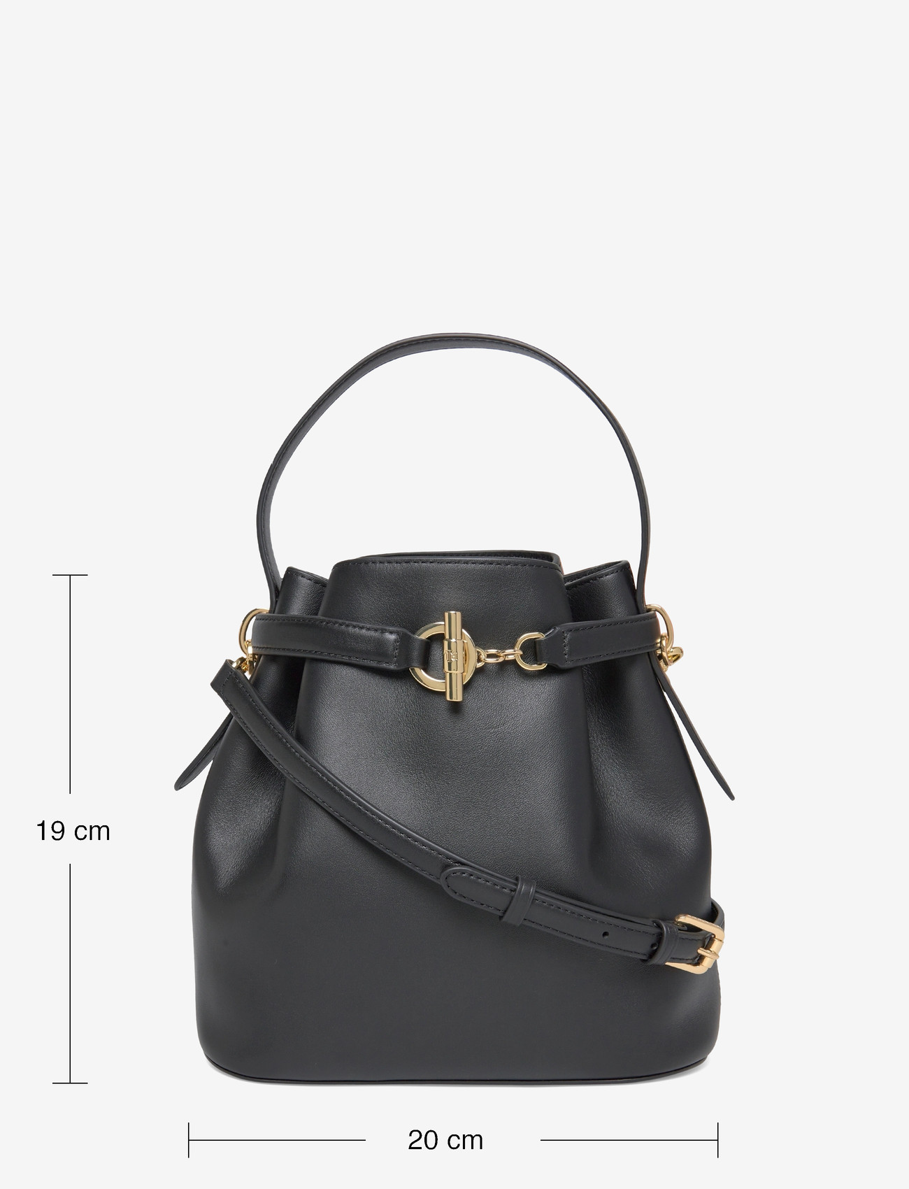 Lauren Ralph Lauren - Leather Medium Blaike Bucket Bag - special occasions - black - 3