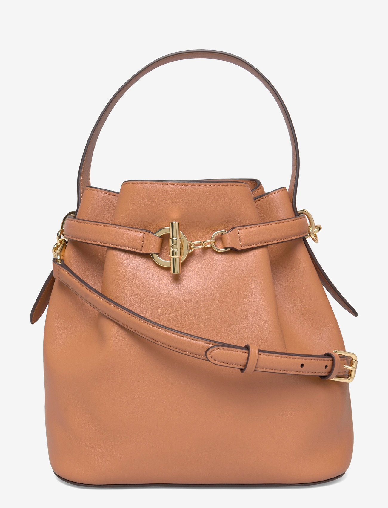 Lauren Ralph Lauren - Leather Medium Blaike Bucket Bag - special occasions - classic caramel - 0