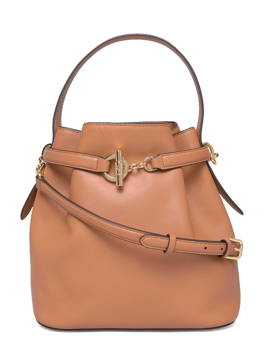 Lauren Ralph Lauren - Leather Medium Blaike Bucket Bag - alltags-style - classic caramel - 0