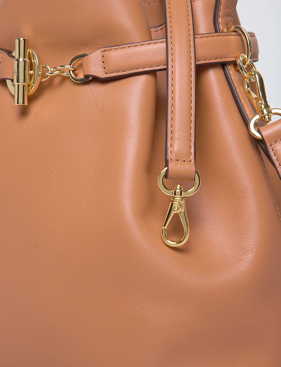 Lauren Ralph Lauren - Leather Medium Blaike Bucket Bag - alltags-style - classic caramel - 4