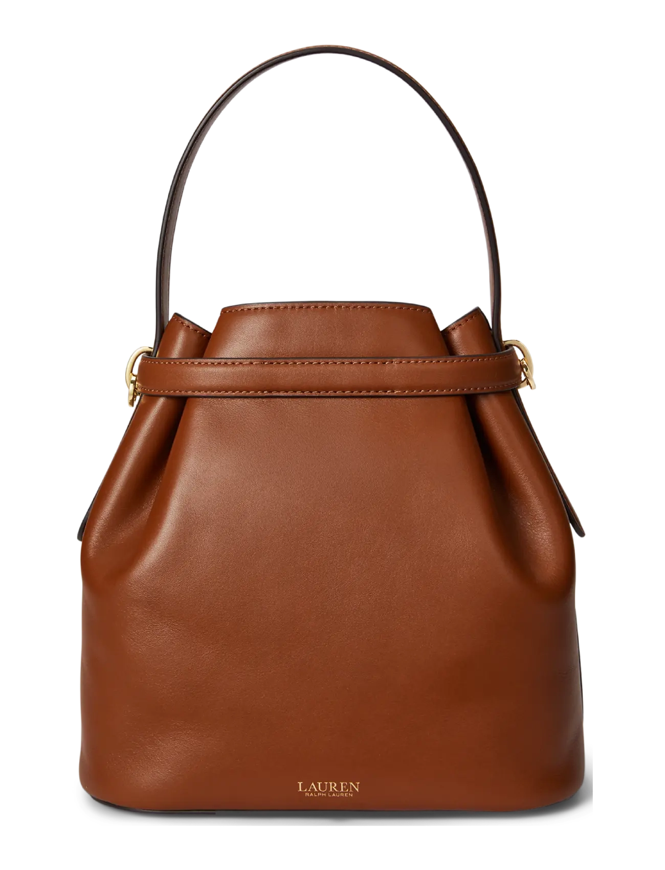 Lauren Ralph Lauren - Leather Medium Blaike Bucket Bag - alltags-style - lauren tan - 1