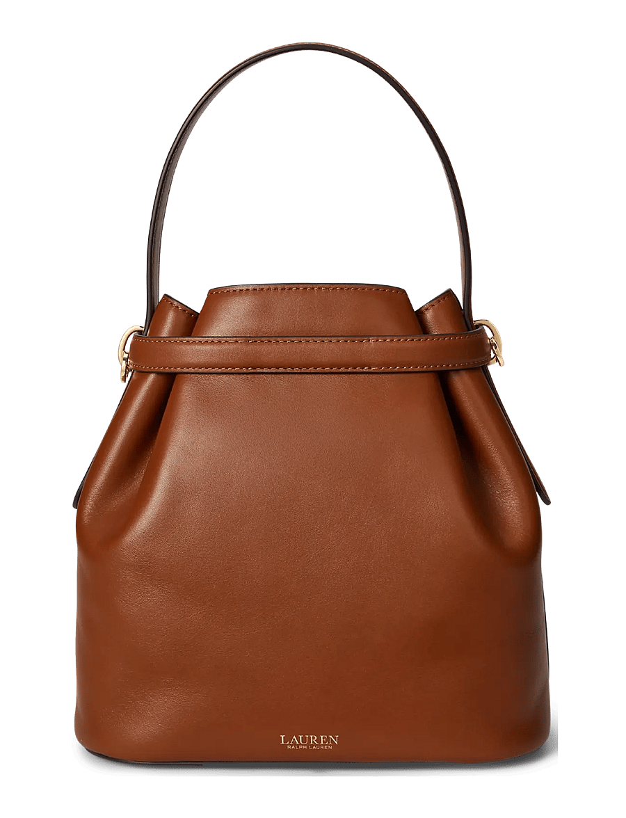 Lauren Ralph Lauren - Leather Medium Blaike Bucket Bag - everyday style - lauren tan - 1