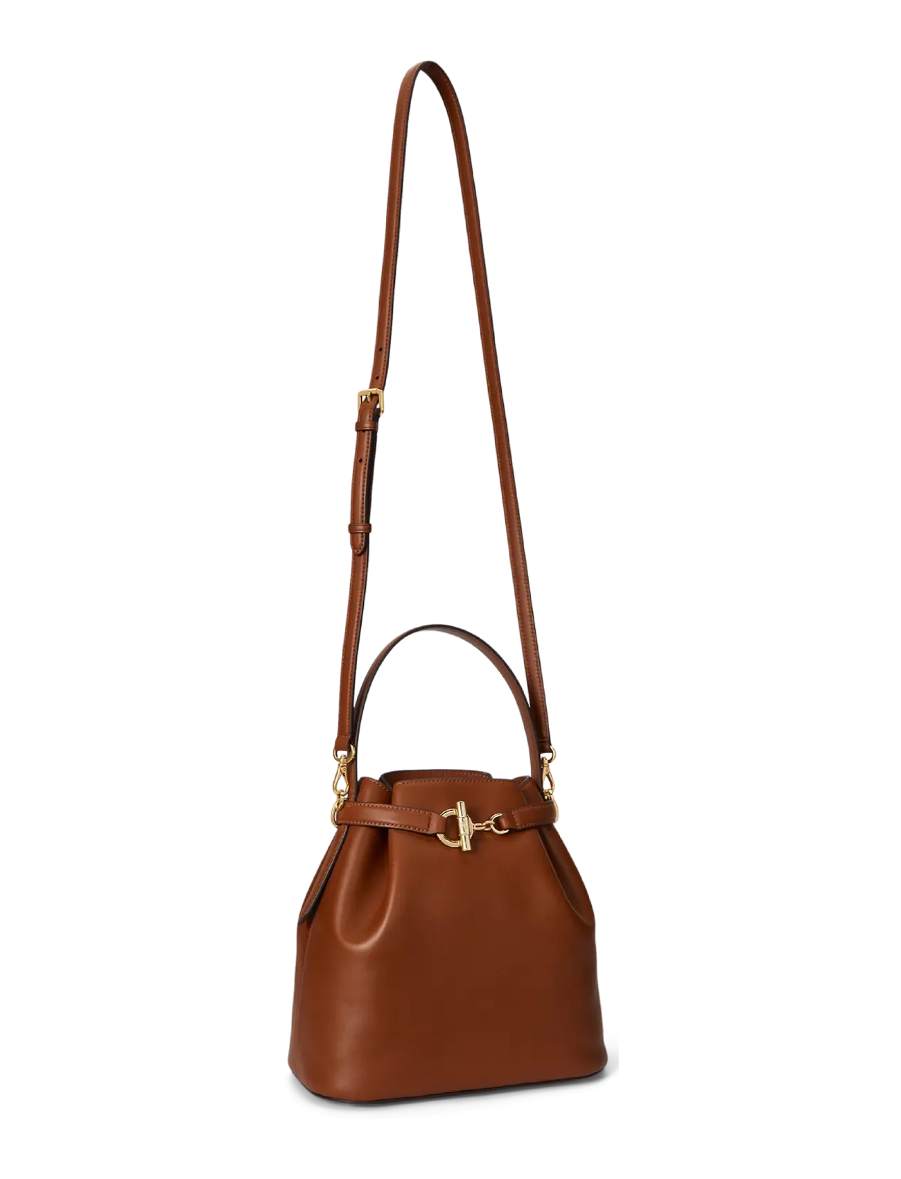 Lauren Ralph Lauren - Leather Medium Blaike Bucket Bag - alltags-style - lauren tan - 2