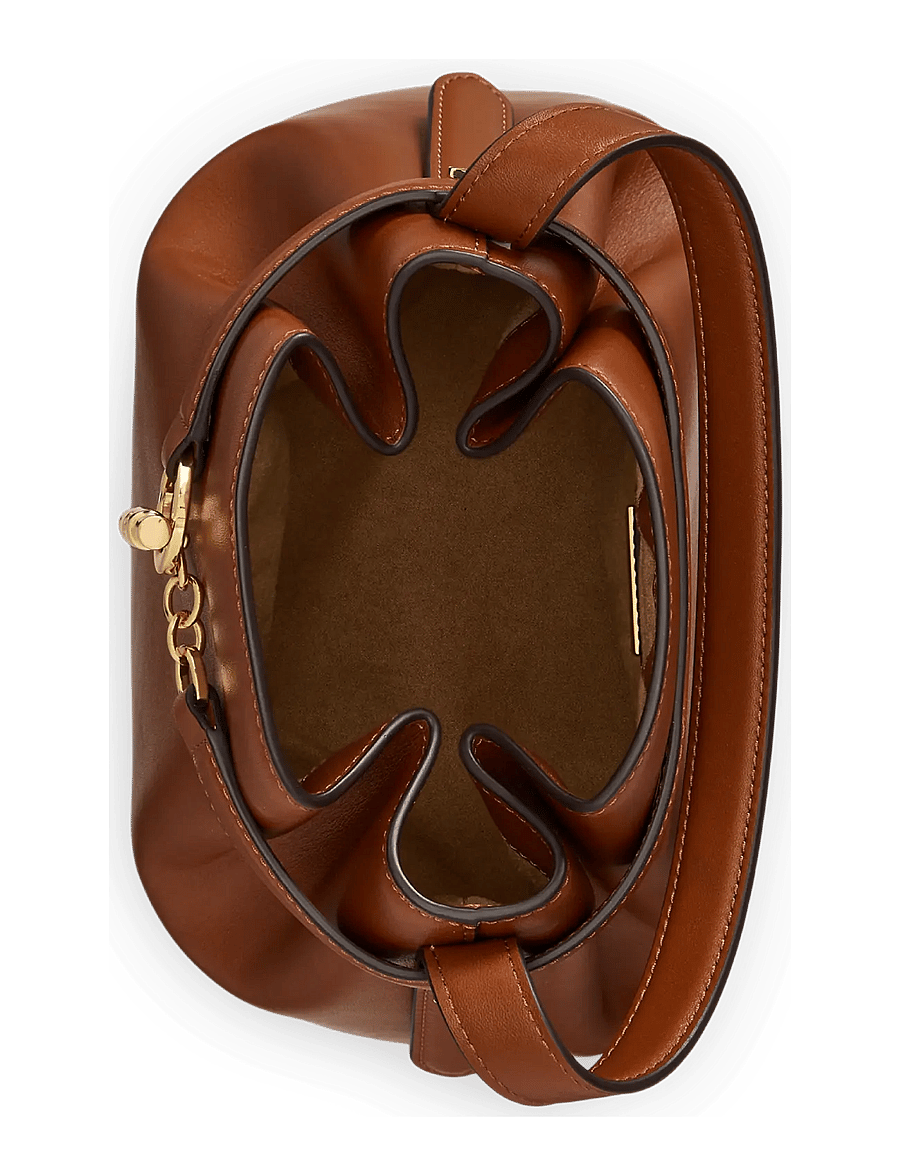 Lauren Ralph Lauren - Leather Medium Blaike Bucket Bag - everyday style - lauren tan - 3
