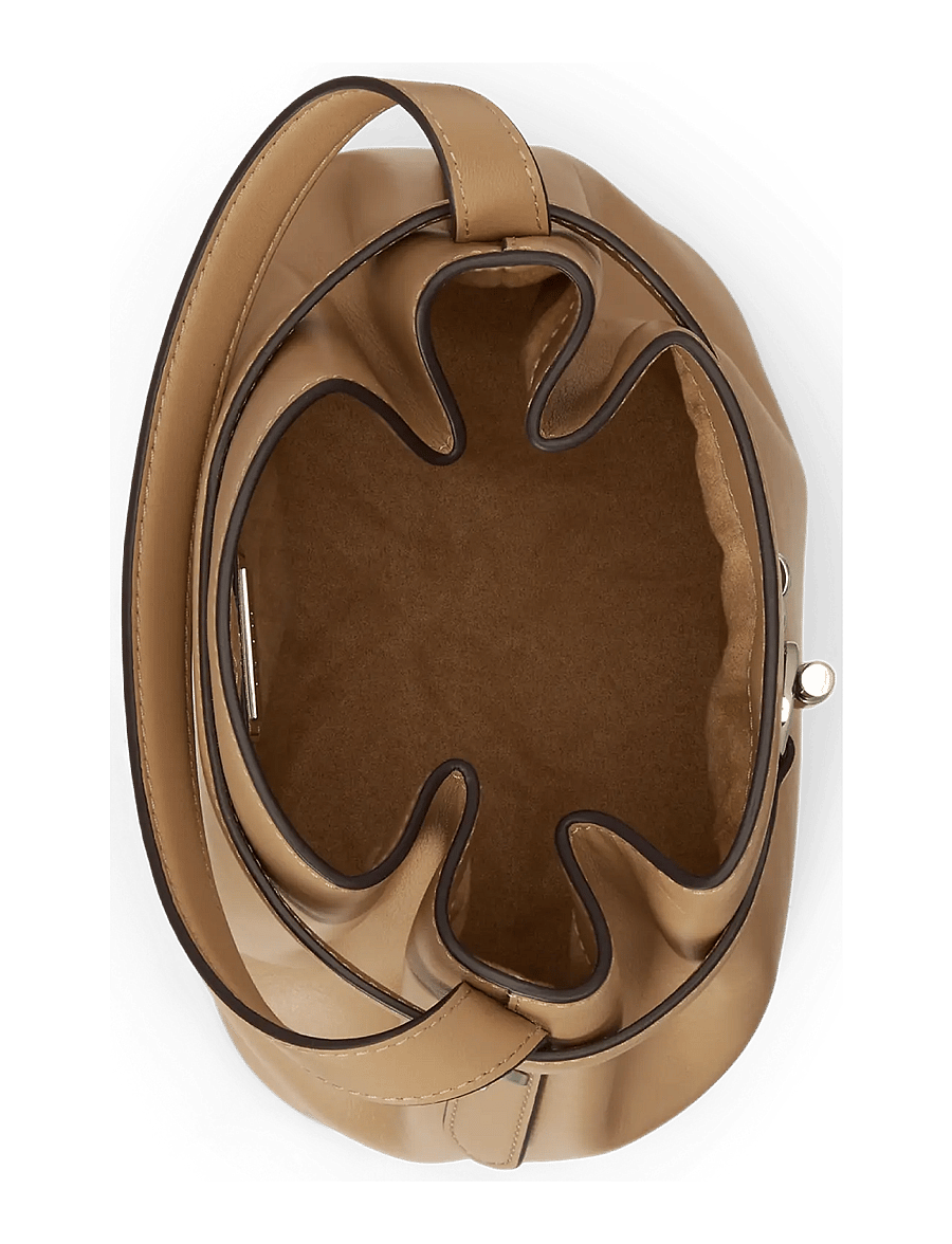 Lauren Ralph Lauren - Leather Medium Blaike Bucket Bag - everyday style - tan - 3