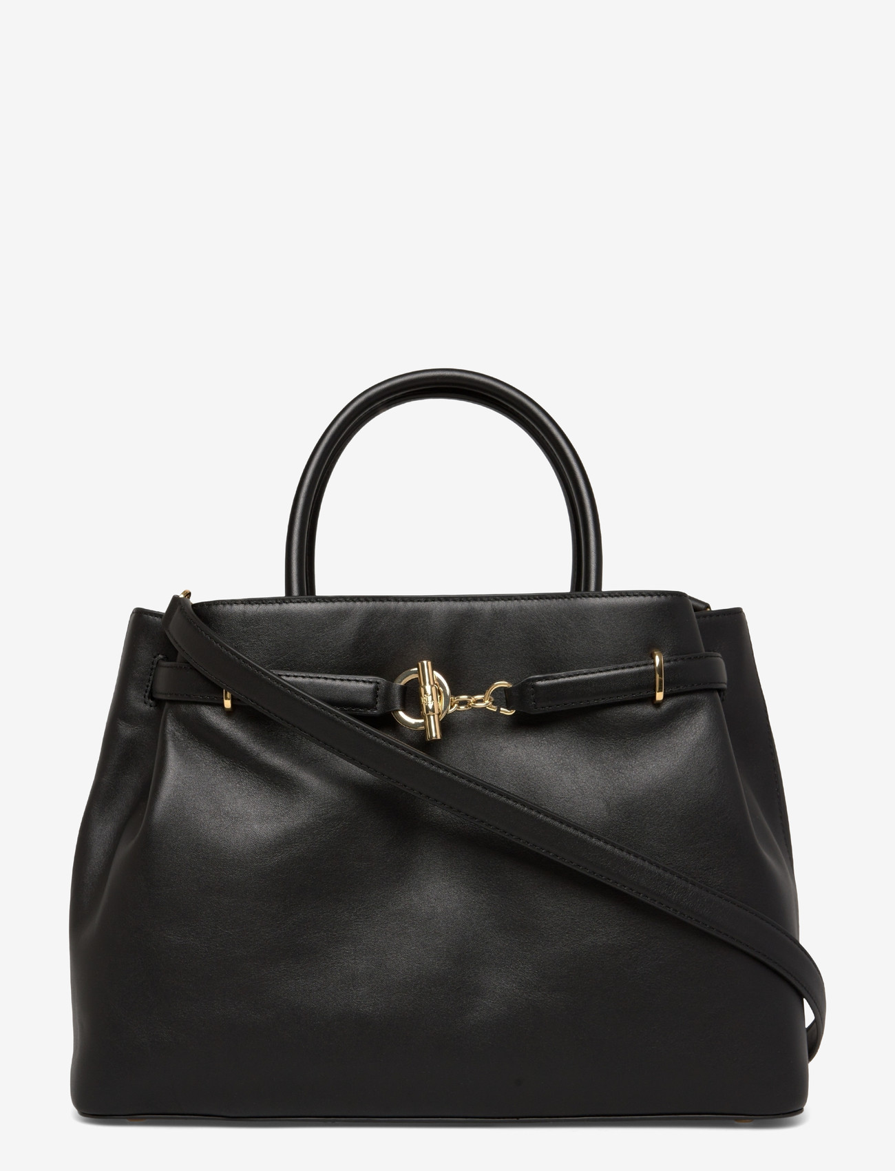 Lauren Ralph Lauren - Leather Large Blaike Satchel - besondere anlässe - black - 0