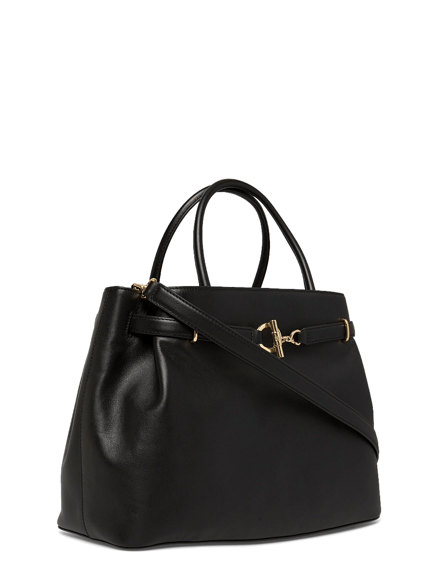 Lauren Ralph Lauren - Leather Large Blaike Satchel - besondere anlässe - black - 2
