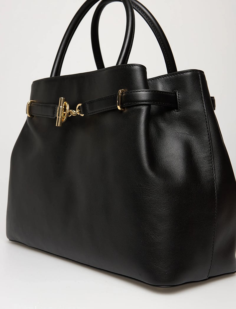 Lauren Ralph Lauren - Leather Large Blaike Satchel - besondere anlässe - black - 4