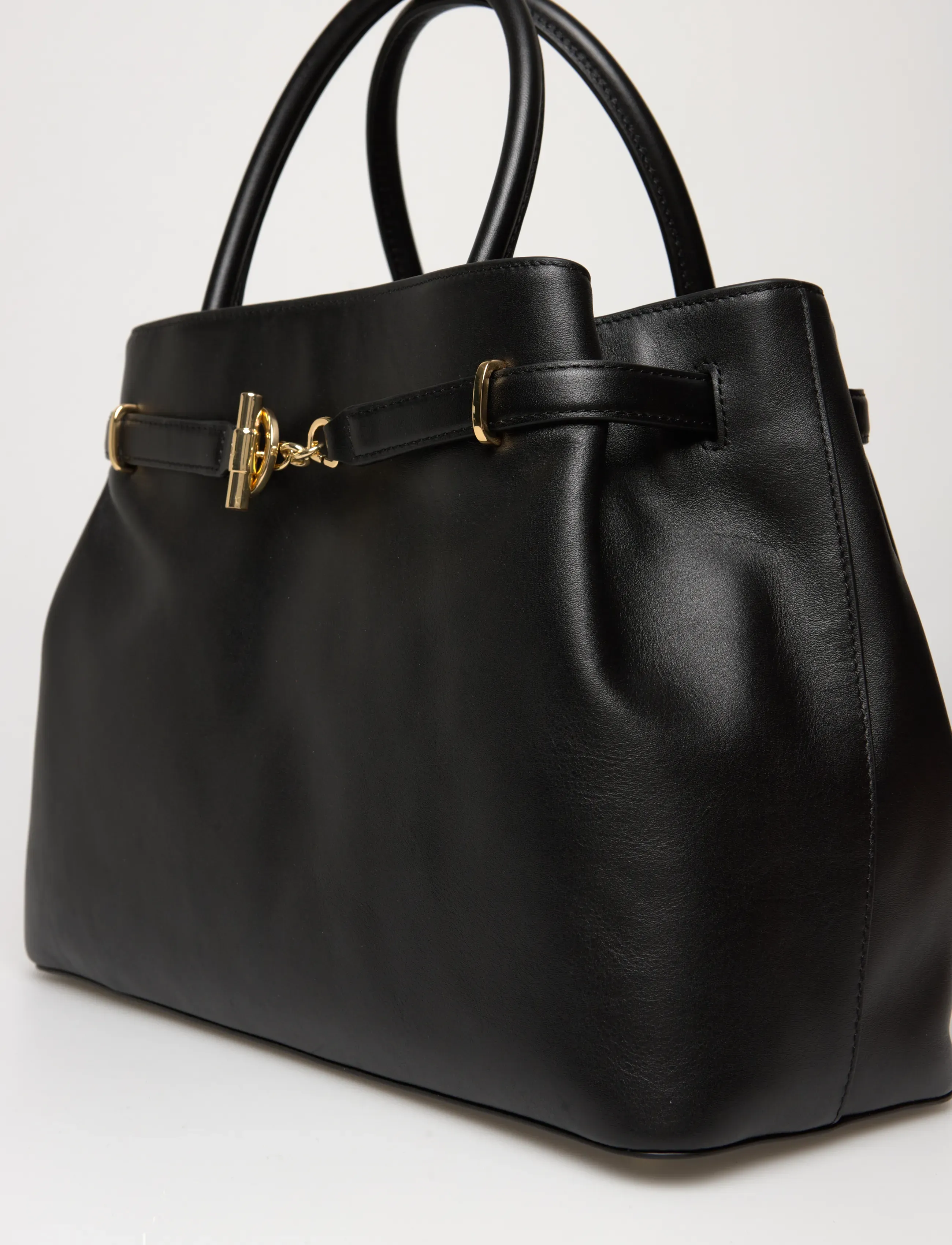 Lauren Ralph Lauren - Leather Large Blaike Satchel - besondere anlässe - black - 4
