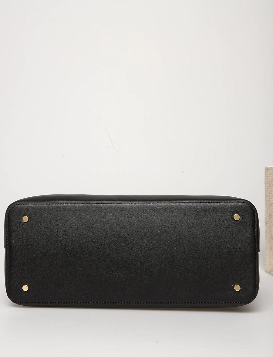 Lauren Ralph Lauren - Leather Large Blaike Satchel - besondere anlässe - black - 5