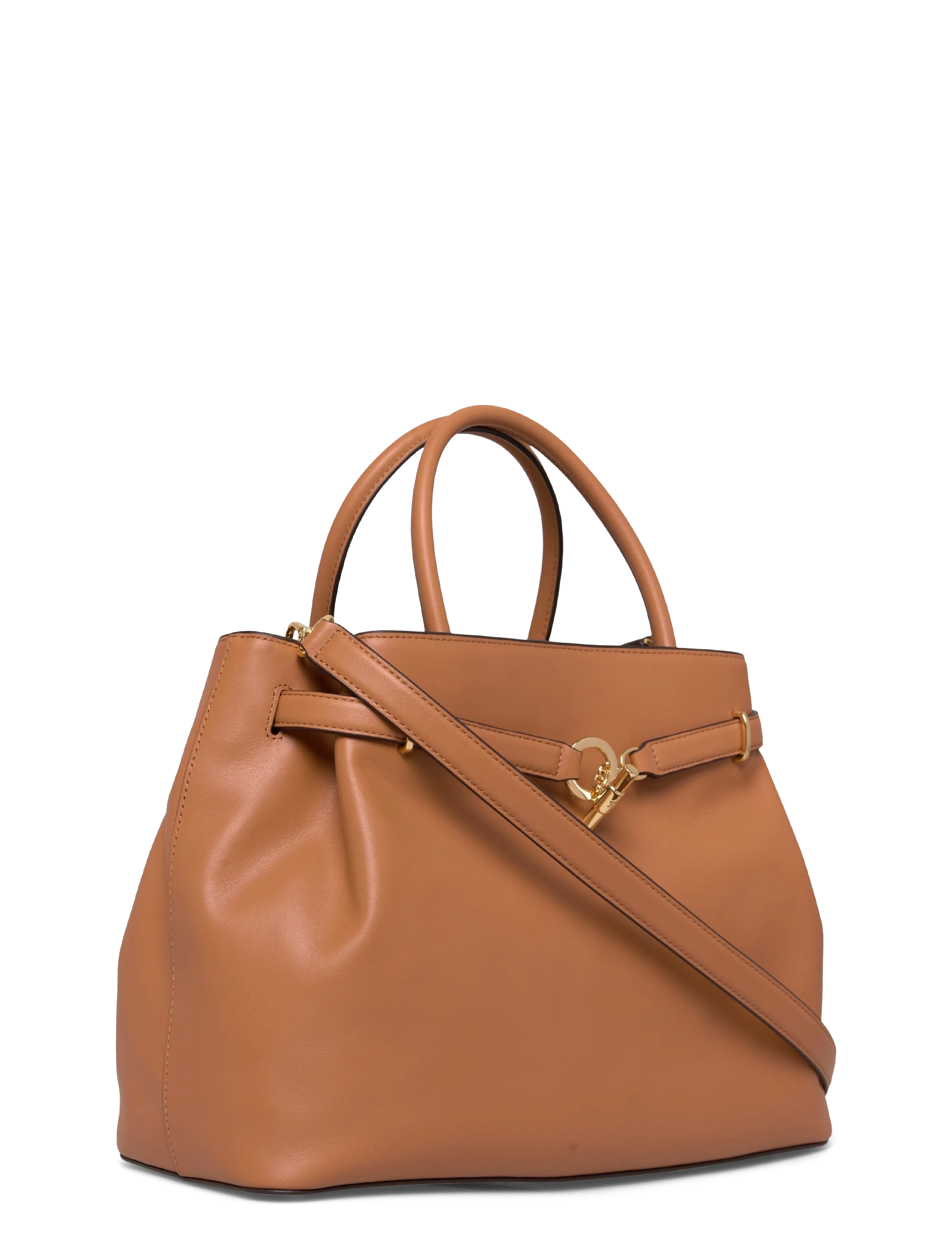 Lauren Ralph Lauren - Leather Large Blaike Satchel - special occasions - classic caramel - 2