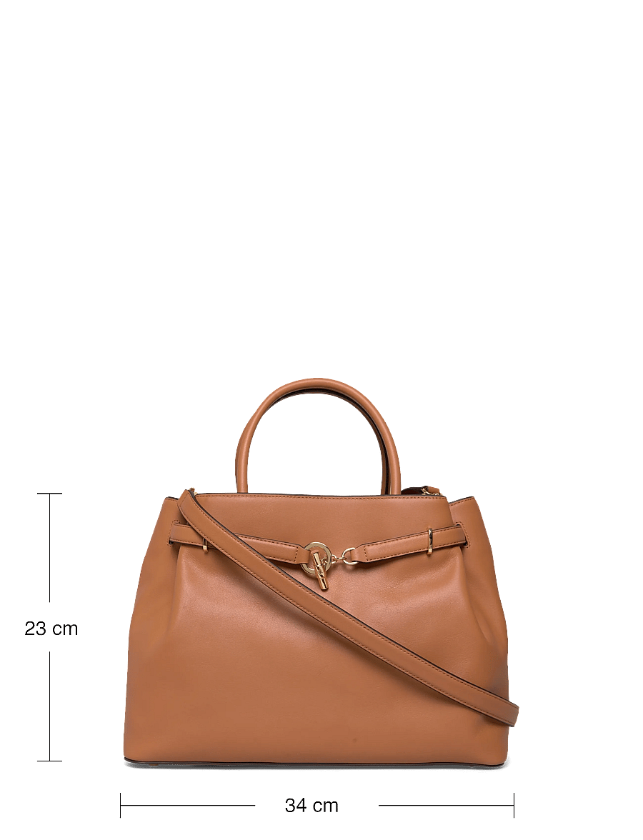 Lauren Ralph Lauren - Leather Large Blaike Satchel - besondere anlässe - classic caramel - 3