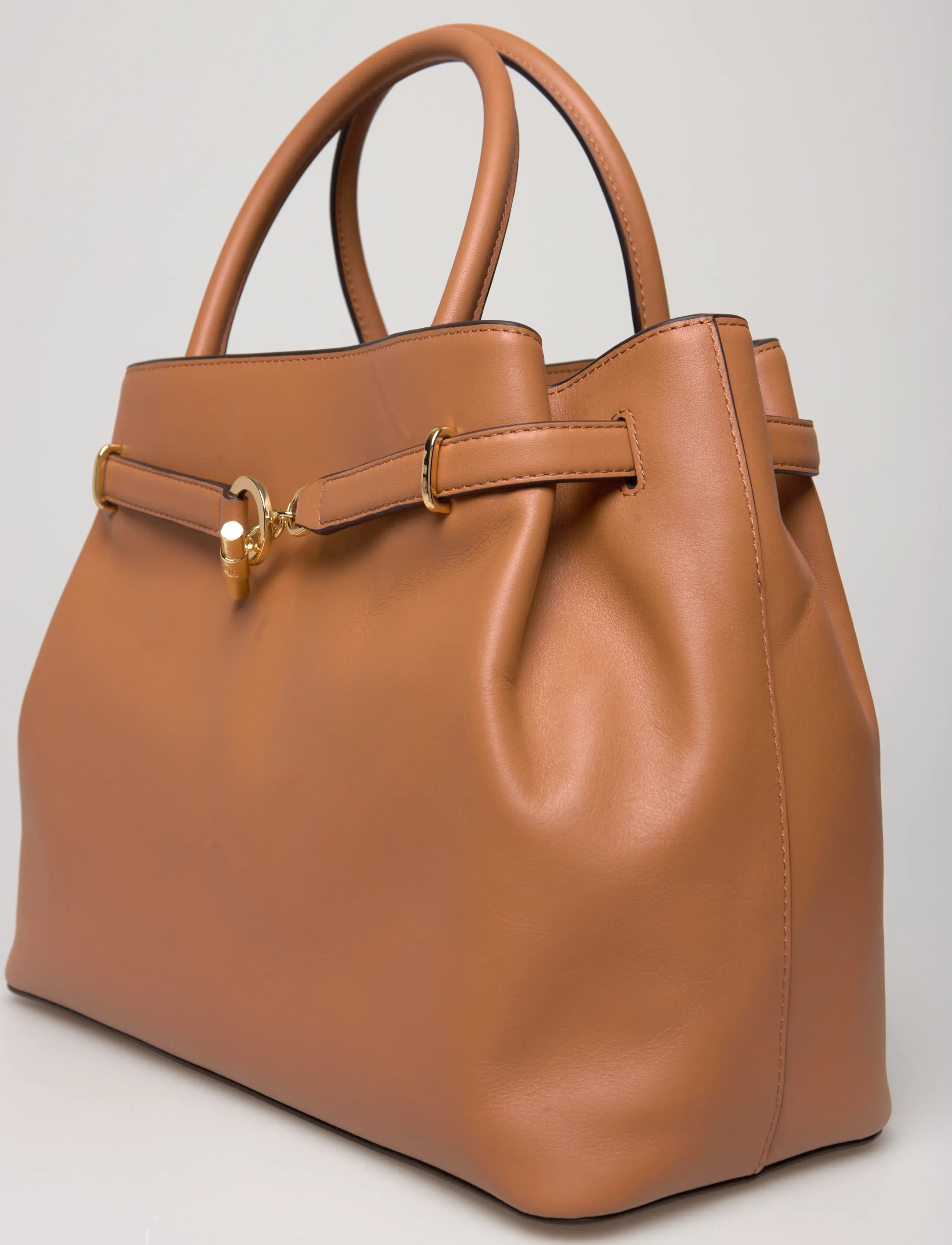 Lauren Ralph Lauren - Leather Large Blaike Satchel - special occasions - classic caramel - 4