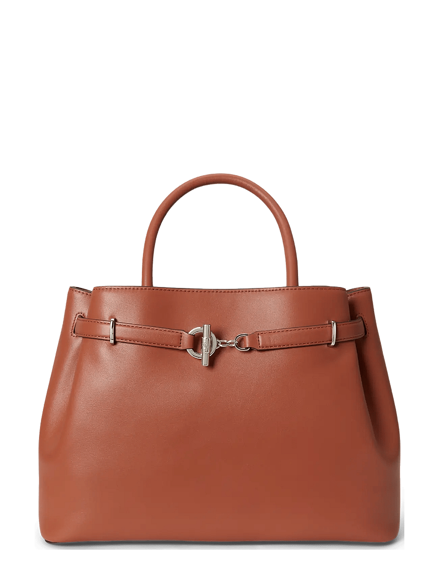 Lauren Ralph Lauren - Leather Large Blaike Satchel - besondere anlässe - red terracotta - 0