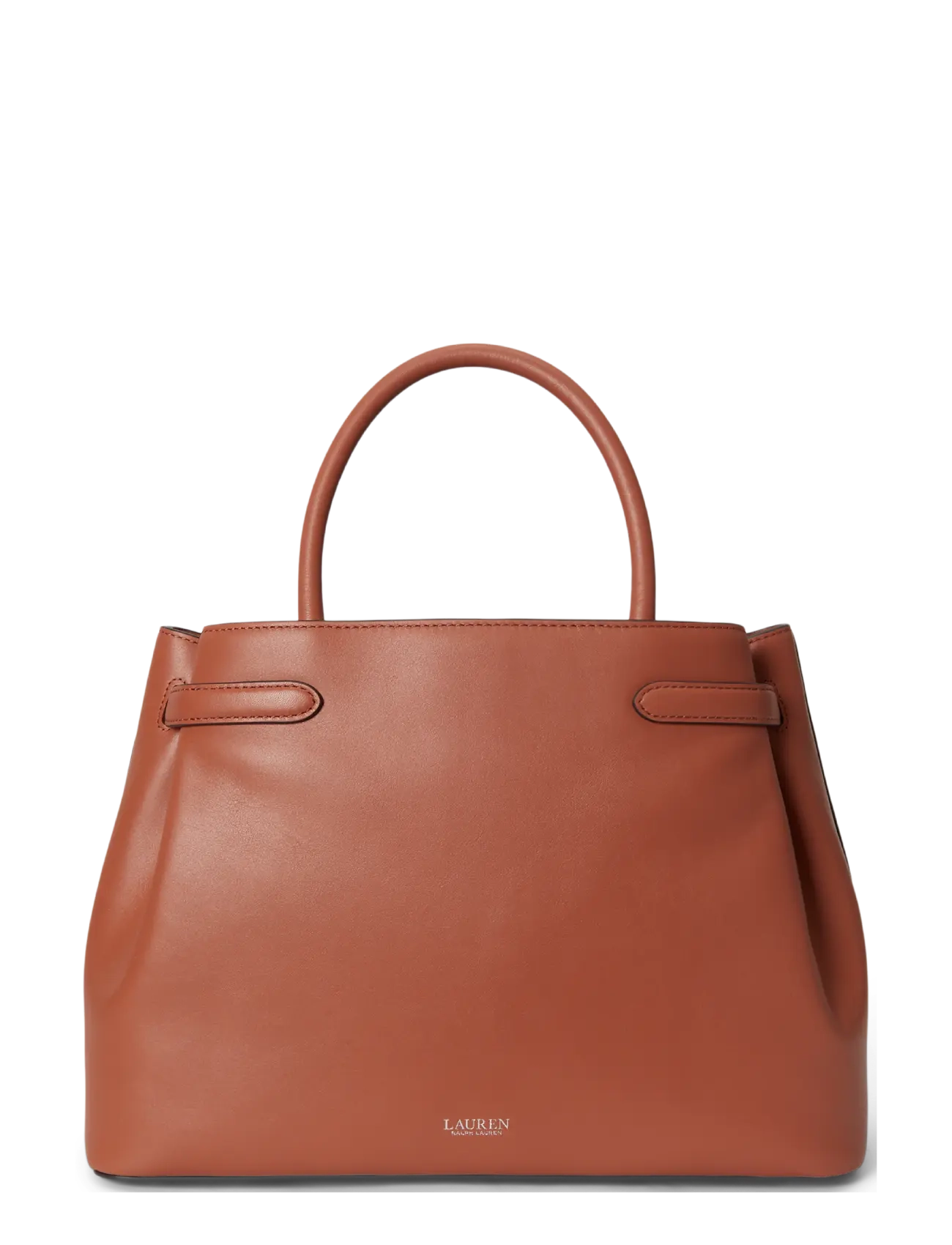 Lauren Ralph Lauren - Leather Large Blaike Satchel - særlige begivenheder - red terracotta - 1