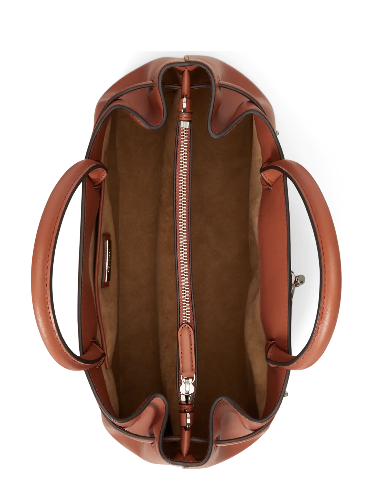 Lauren Ralph Lauren - Leather Large Blaike Satchel - særlige begivenheder - red terracotta - 3