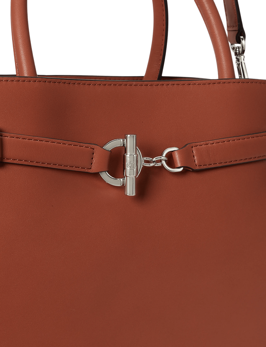 Lauren Ralph Lauren - Leather Large Blaike Satchel - besondere anlässe - red terracotta - 4