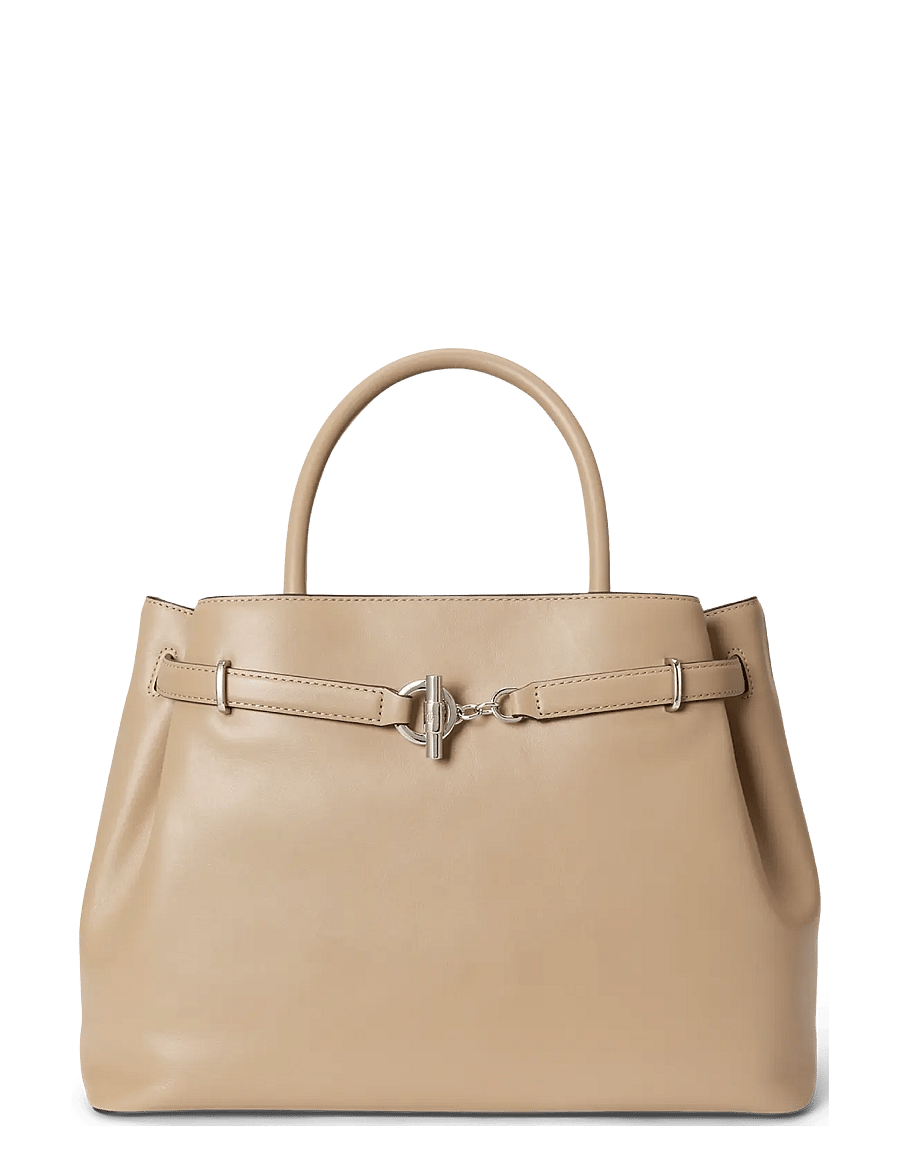 Lauren Ralph Lauren - Leather Large Blaike Satchel - besondere anlässe - tan - 1