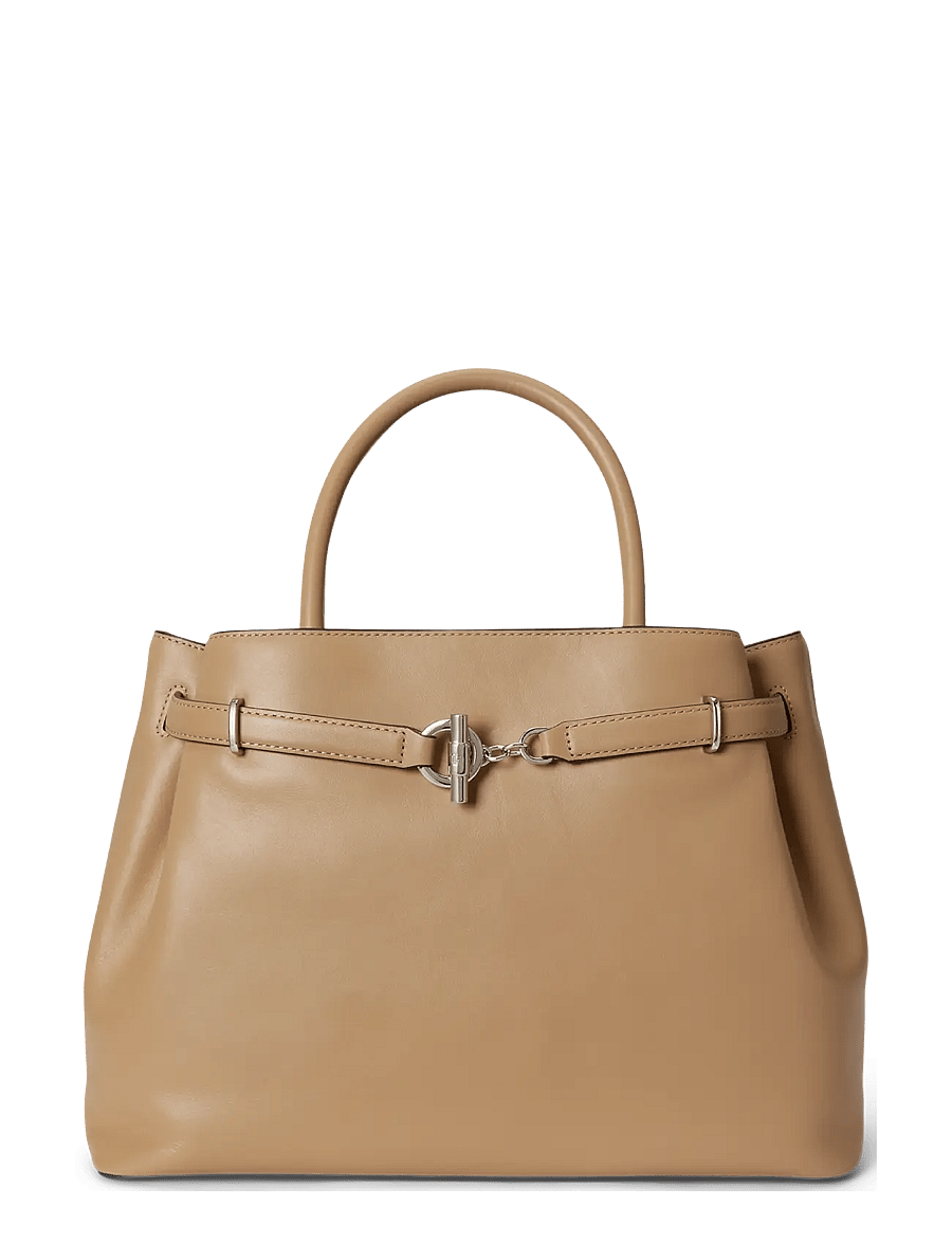Lauren Ralph Lauren - Leather Large Blaike Satchel - besondere anlässe - tan - 0