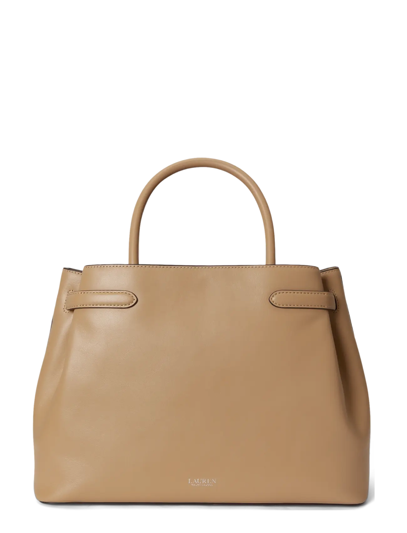 Lauren Ralph Lauren - Leather Large Blaike Satchel - særlige begivenheder - tan - 1