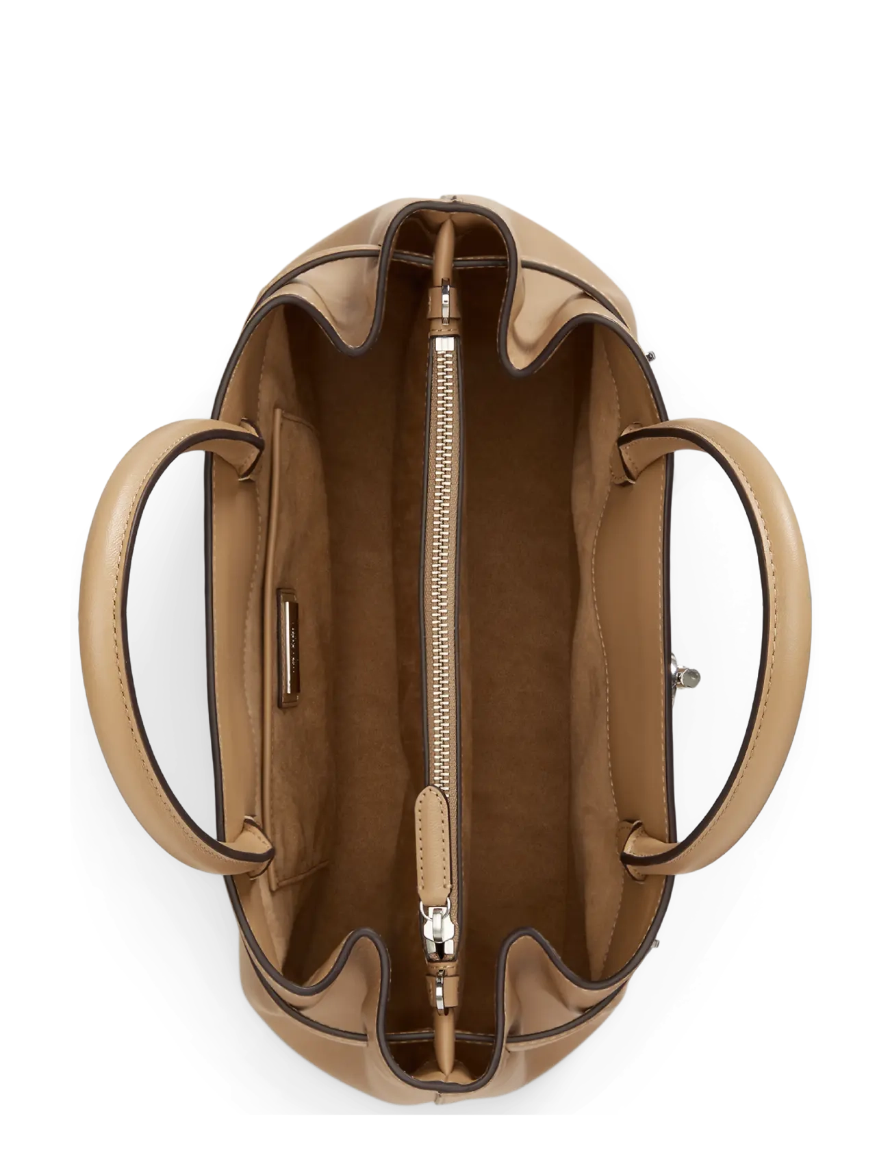 Lauren Ralph Lauren - Leather Large Blaike Satchel - særlige begivenheder - tan - 3