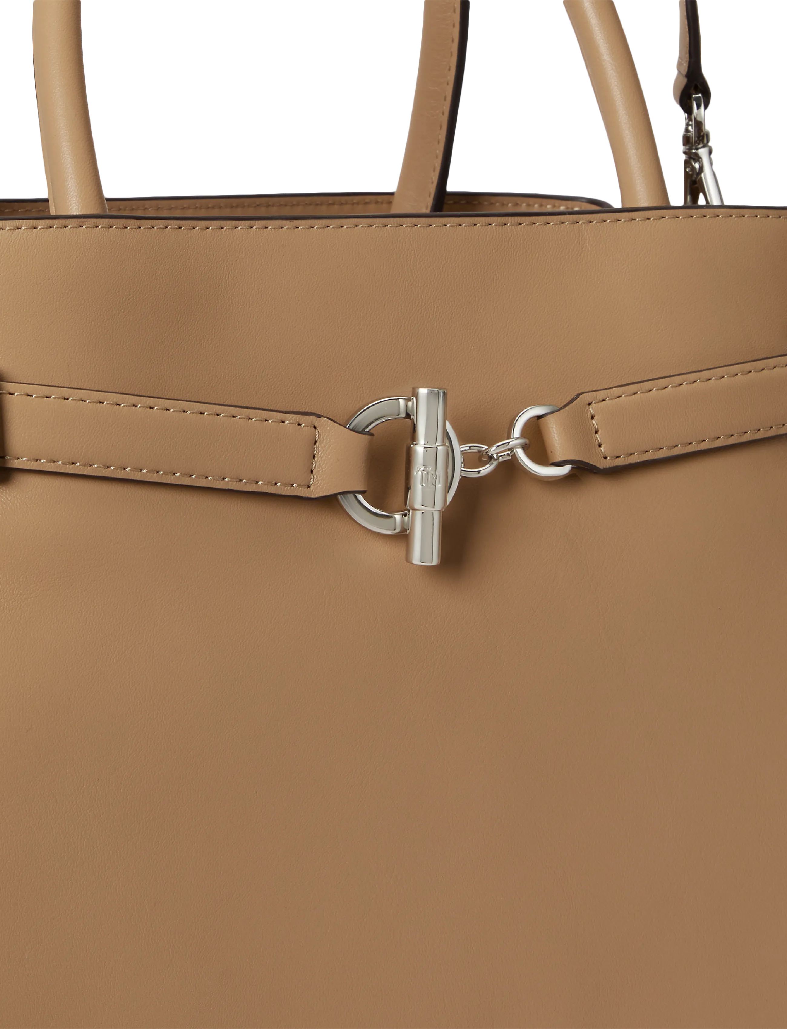 Lauren Ralph Lauren - Leather Large Blaike Satchel - særlige begivenheder - tan - 5