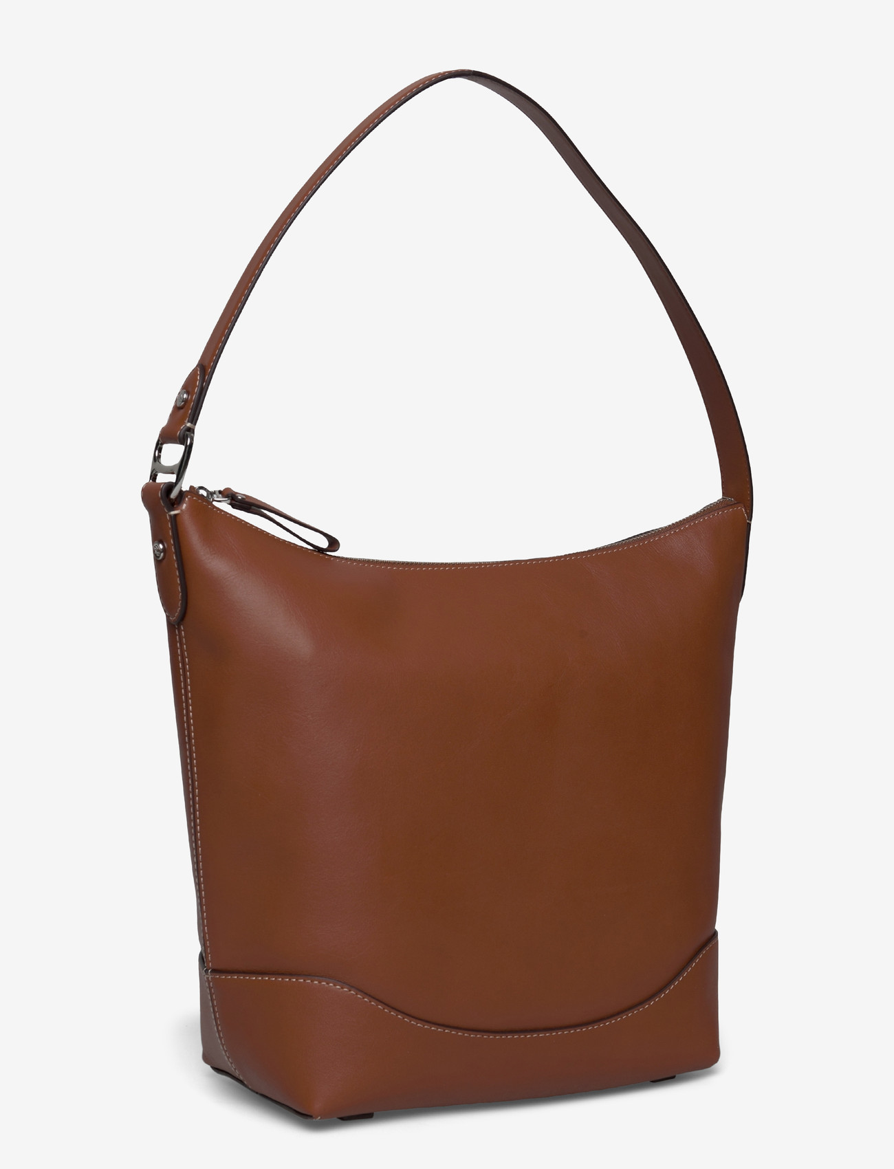 Lauren Ralph Lauren - Leather Large Tasha Bucket Bag - top handle tasker - lauren tan - 2