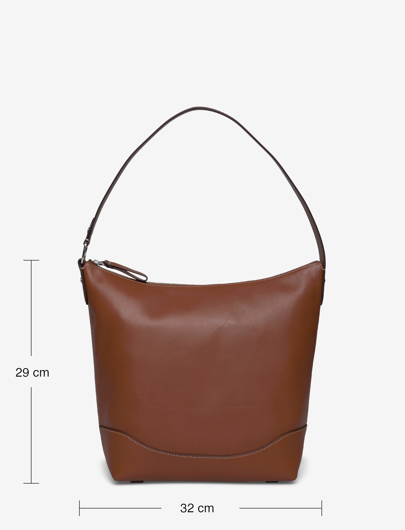 Lauren Ralph Lauren - Leather Large Tasha Bucket Bag - top handle tasker - lauren tan - 3