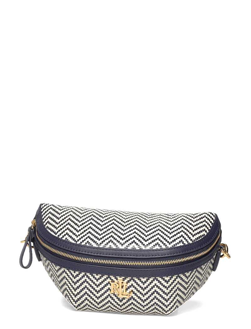 Lauren Ralph Lauren - Herringbone Woven Marcy Belt Bag - gürteltaschen - refined navy/soft - 0