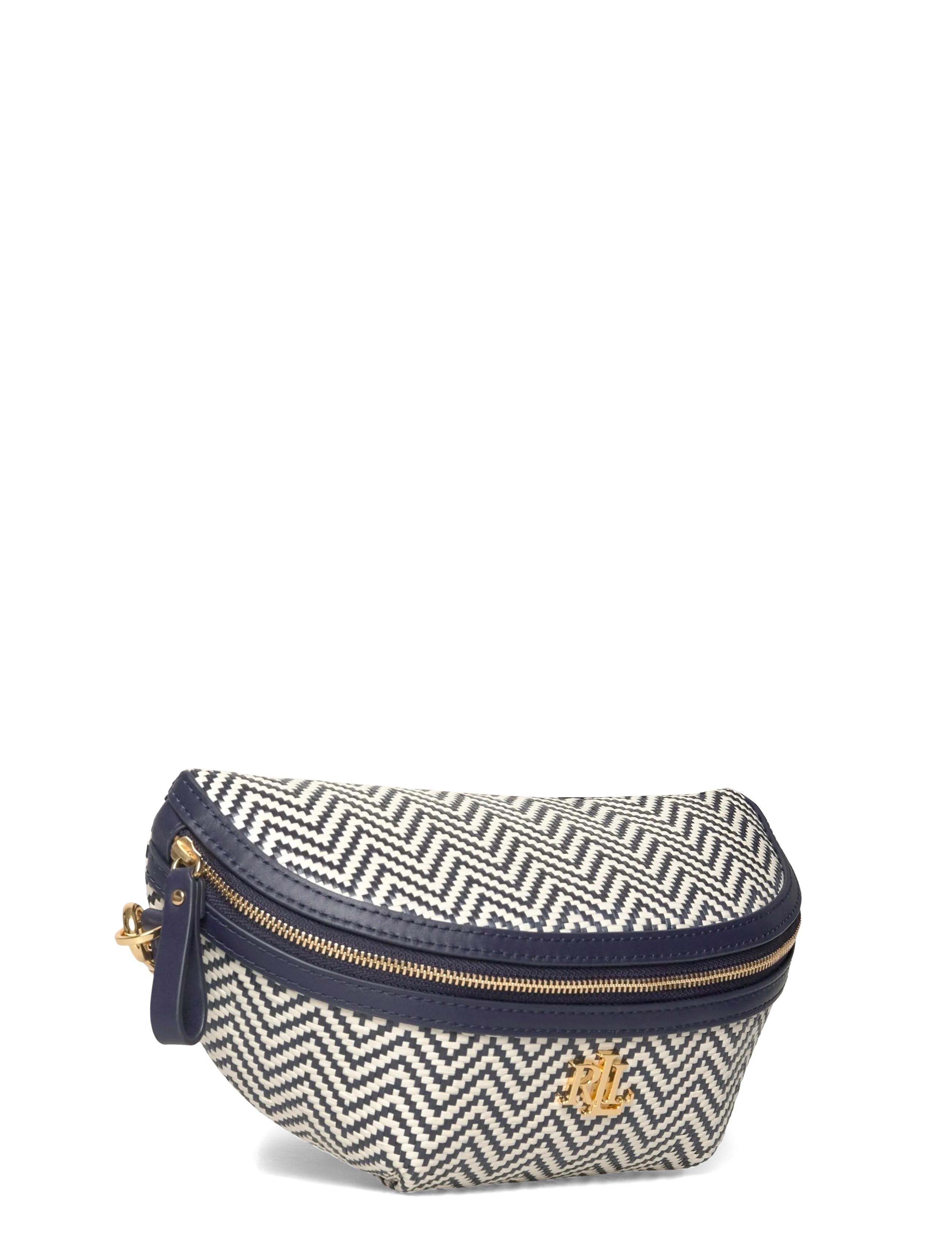 Lauren Ralph Lauren - Herringbone Woven Marcy Belt Bag - gürteltaschen - refined navy/soft - 2